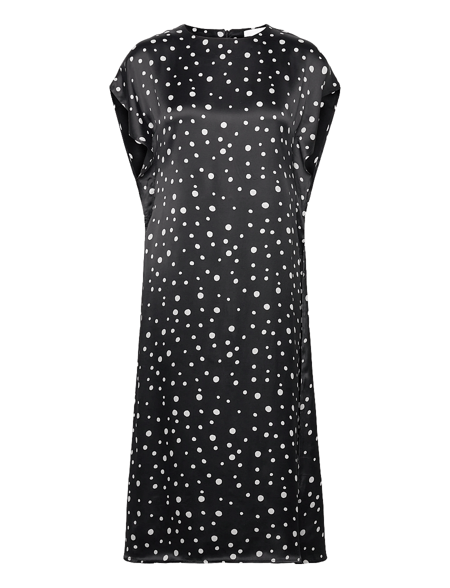 2NDDAY - 2ND Patrice - Heavy Satin - midi kjoler - 420155 white polka dot - 1