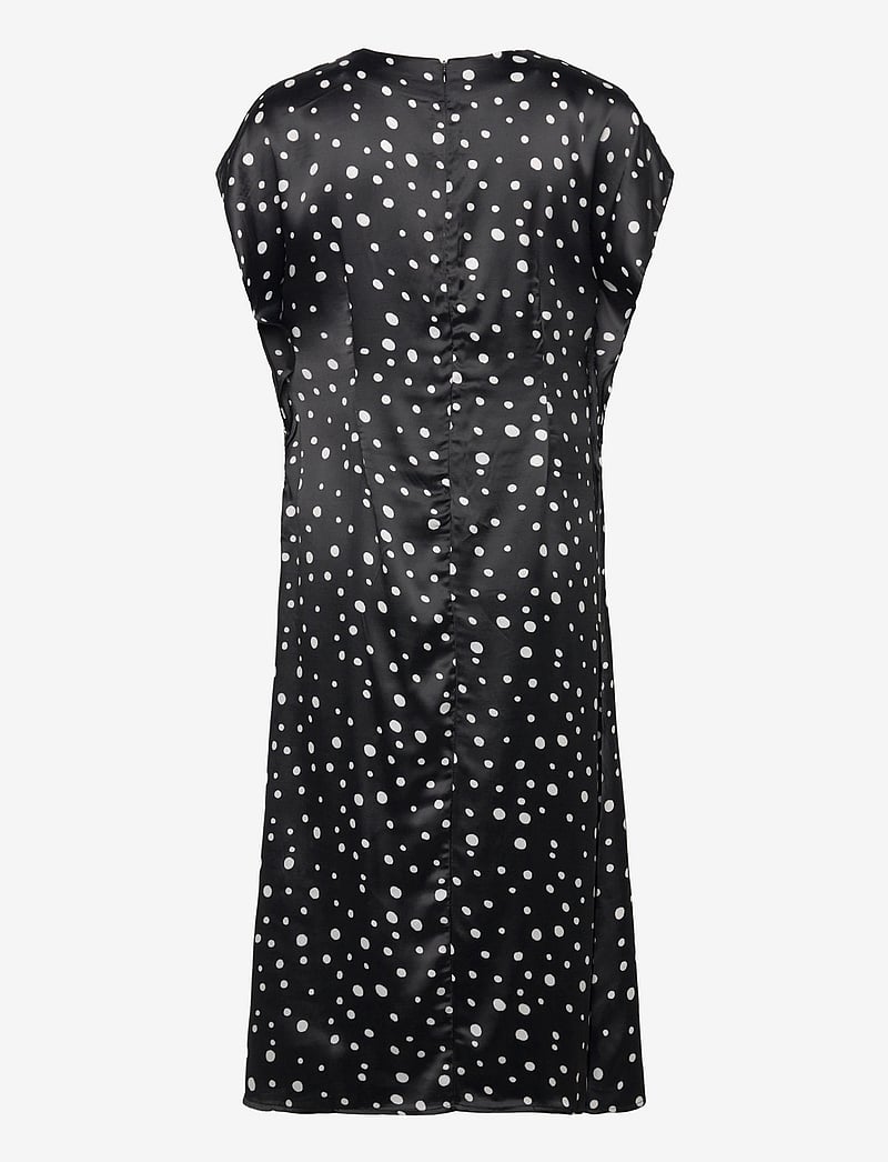 2NDDAY - 2ND Patrice - Heavy Satin - midi kjoler - 420155 white polka dot - 2