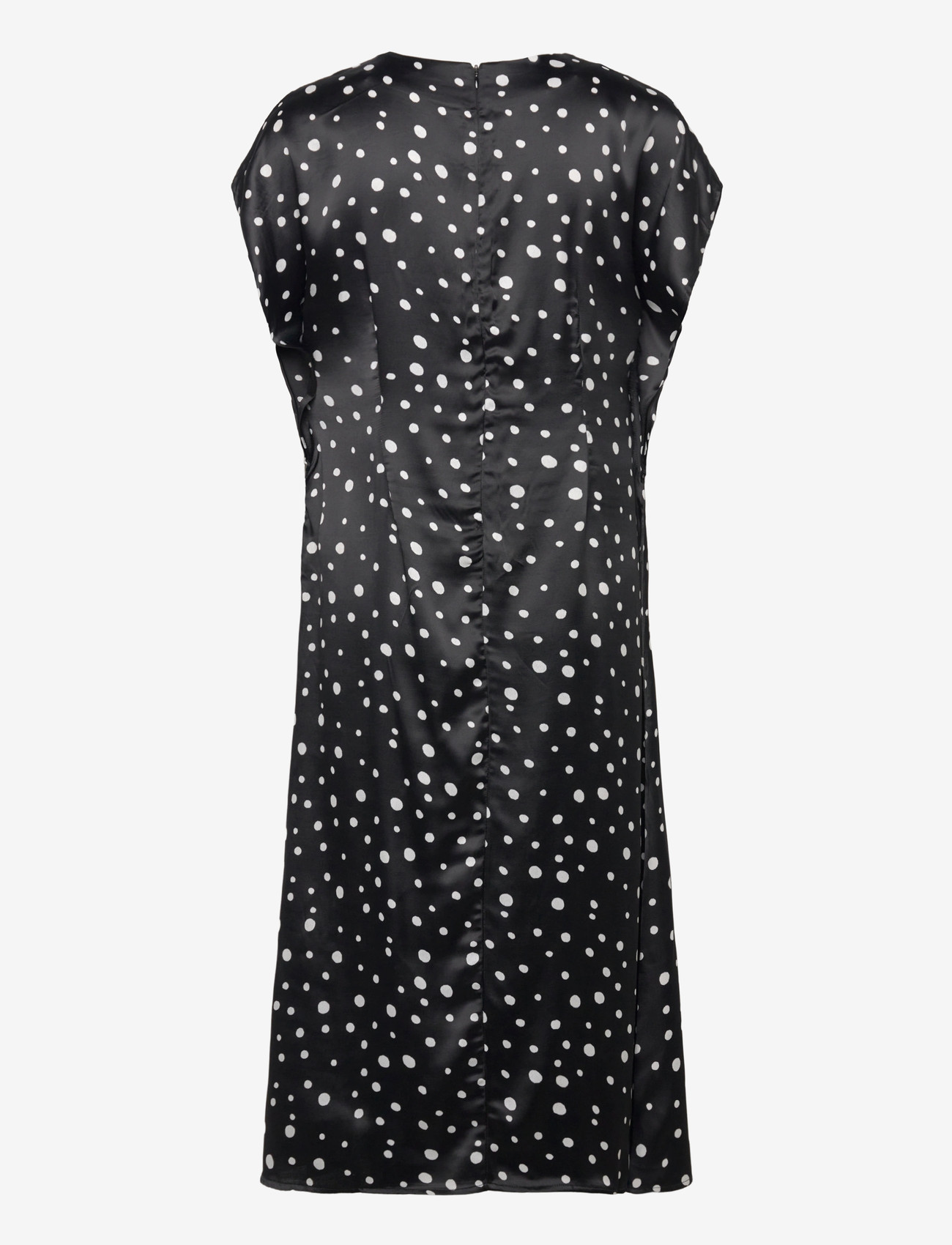 2NDDAY - 2ND Patrice - Heavy Satin - midi dresses - 420155 white polka dot - 2