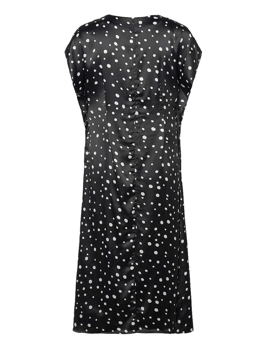 2NDDAY - 2ND Patrice - Heavy Satin - midi kjoler - 420155 white polka dot - 2