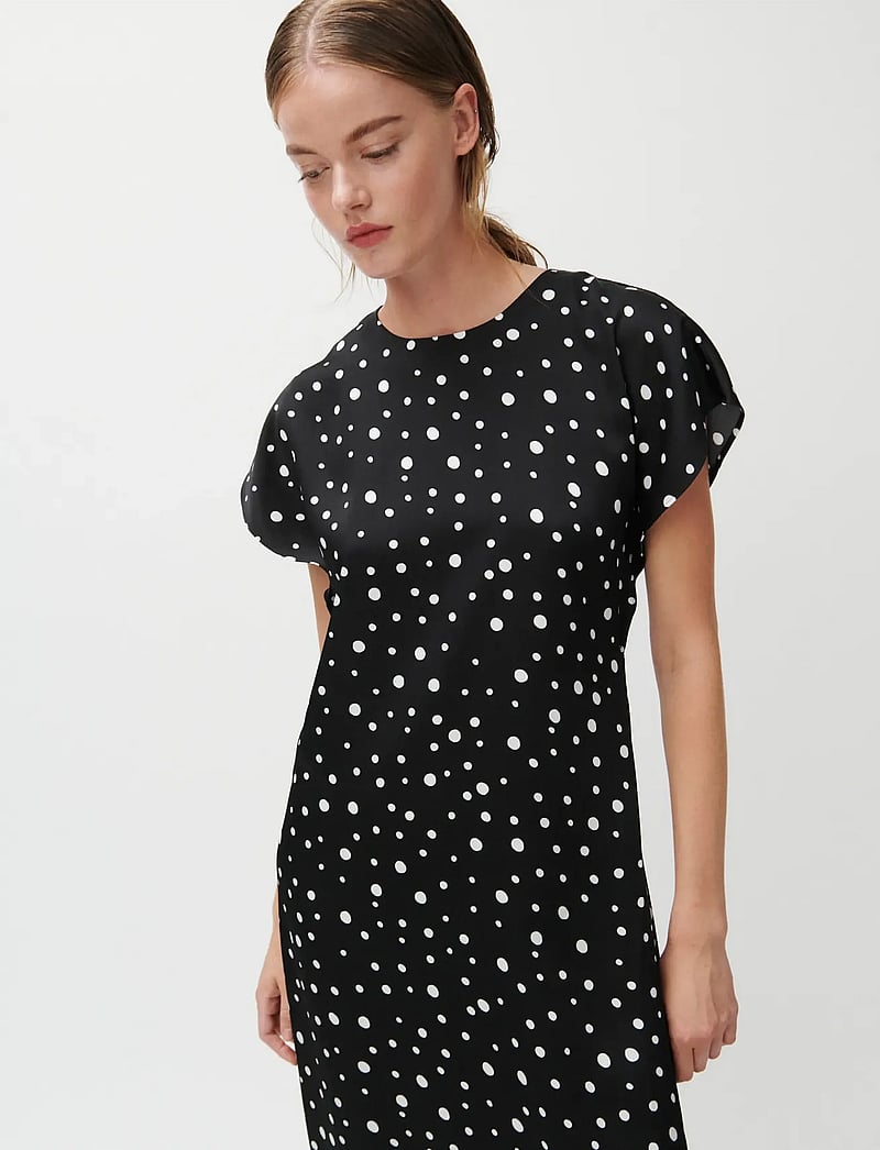 2NDDAY - 2ND Patrice - Heavy Satin - midi kjoler - 420155 white polka dot - 0