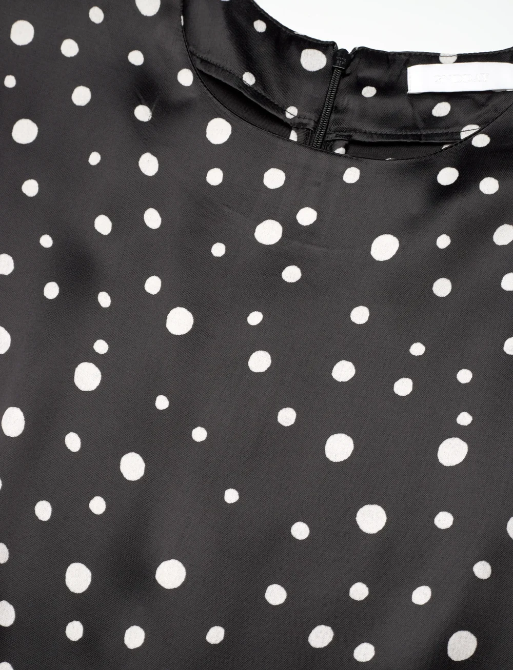 2NDDAY - 2ND Patrice - Heavy Satin - midi kjoler - white polka dot - 2