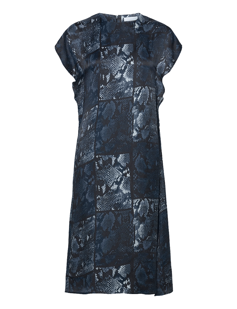 2NDDAY - 2ND Patrice - Viscose - midi dresses - 420153 ensign blue snake aop - 1