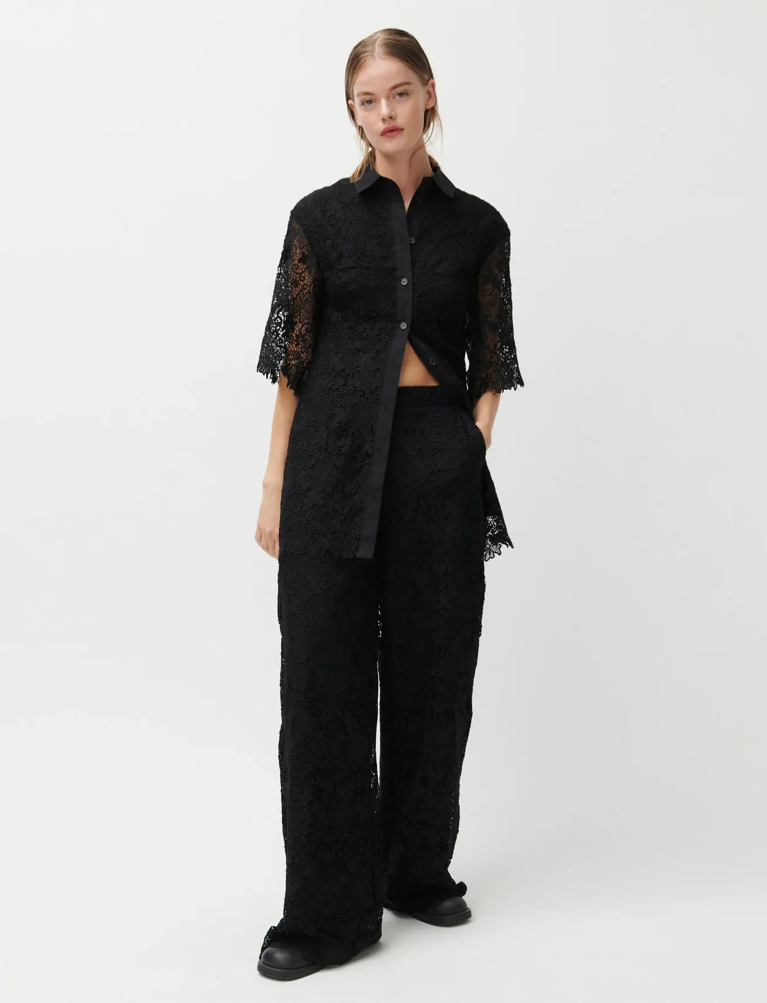 2NDDAY 2Nd Amali Heavy Lace, 36, Dresses, Schwarz - Short Dress, Frauen