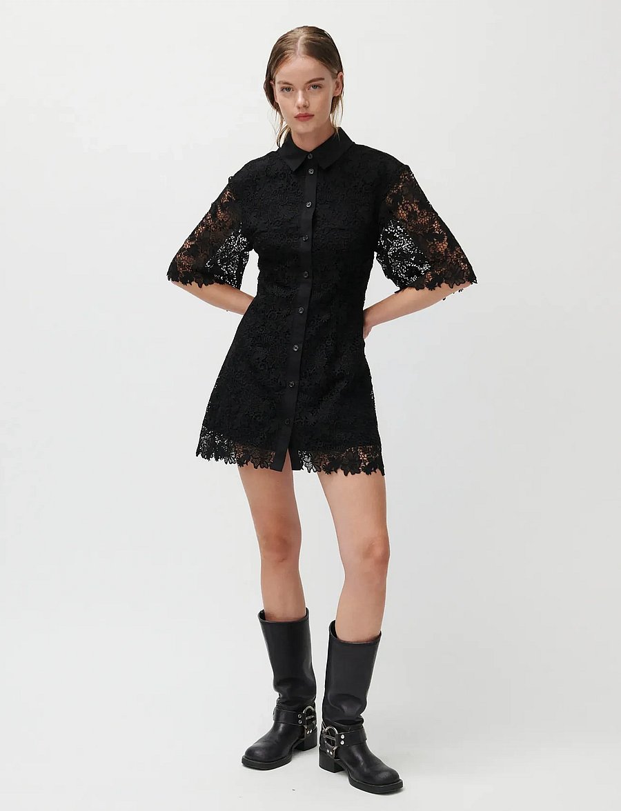 2NDDAY - 2ND Amali - Heavy Lace - spitzenkleider - 190303 black - 3