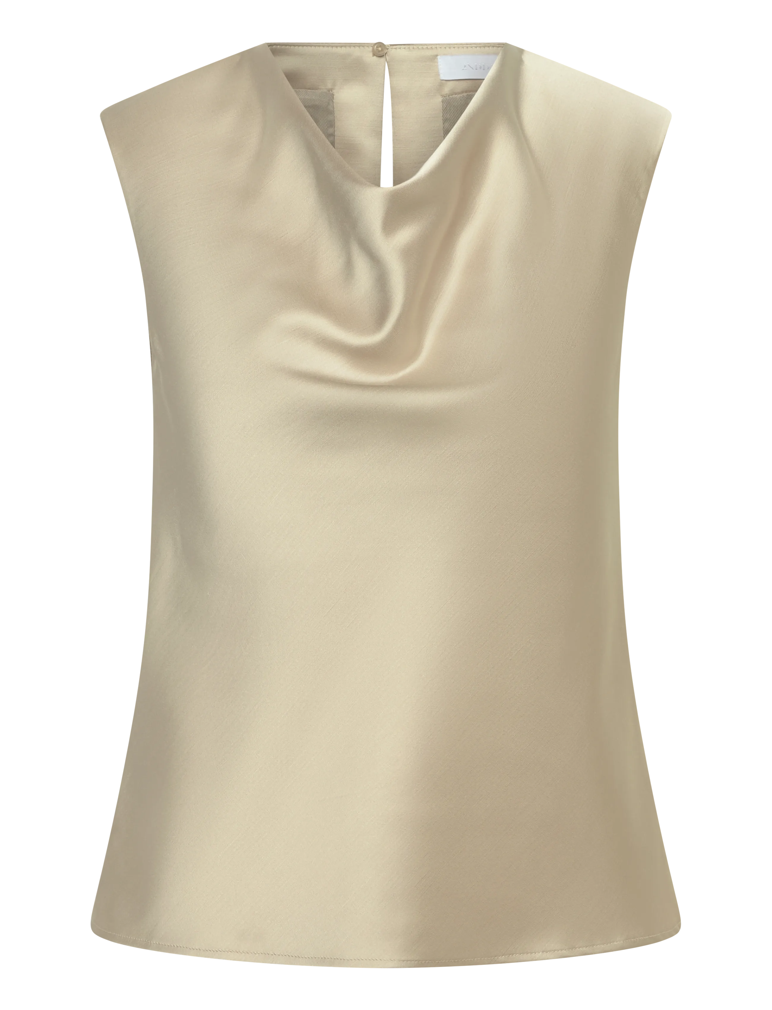 2NDDAY 2ND Amrose - Shiny Suiting - Ærmeløse bluser - PEYOTE / beige