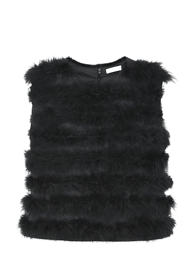 2NDDAY 2ND Korbena - Heavy Satin - T-shirts & Tops - BLACK / black