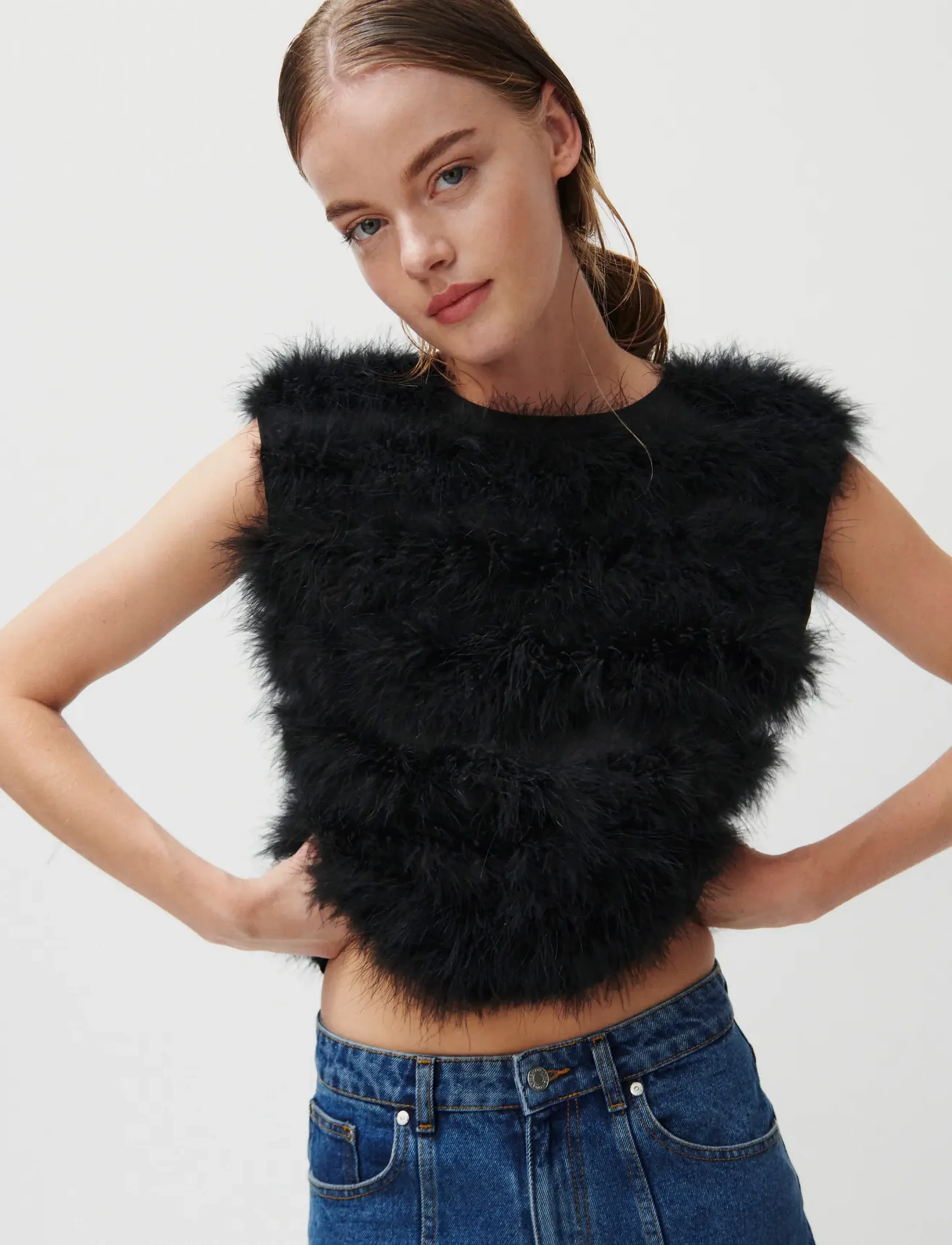 2NDDAY - 2ND Korbena - Heavy Satin - Ärmellose tops - black - 1