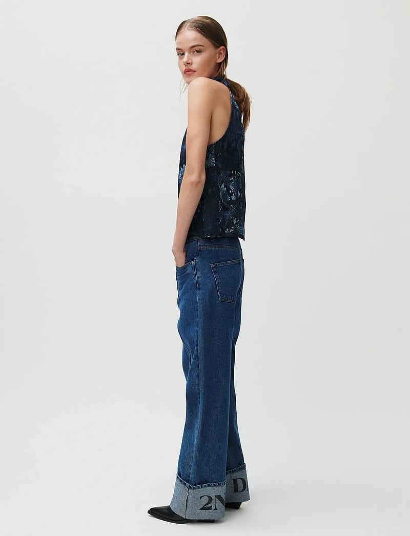 2NDDAY - 2ND Aqualita - Viscose - Ärmellose tops - ensign blue snake aop - 3
