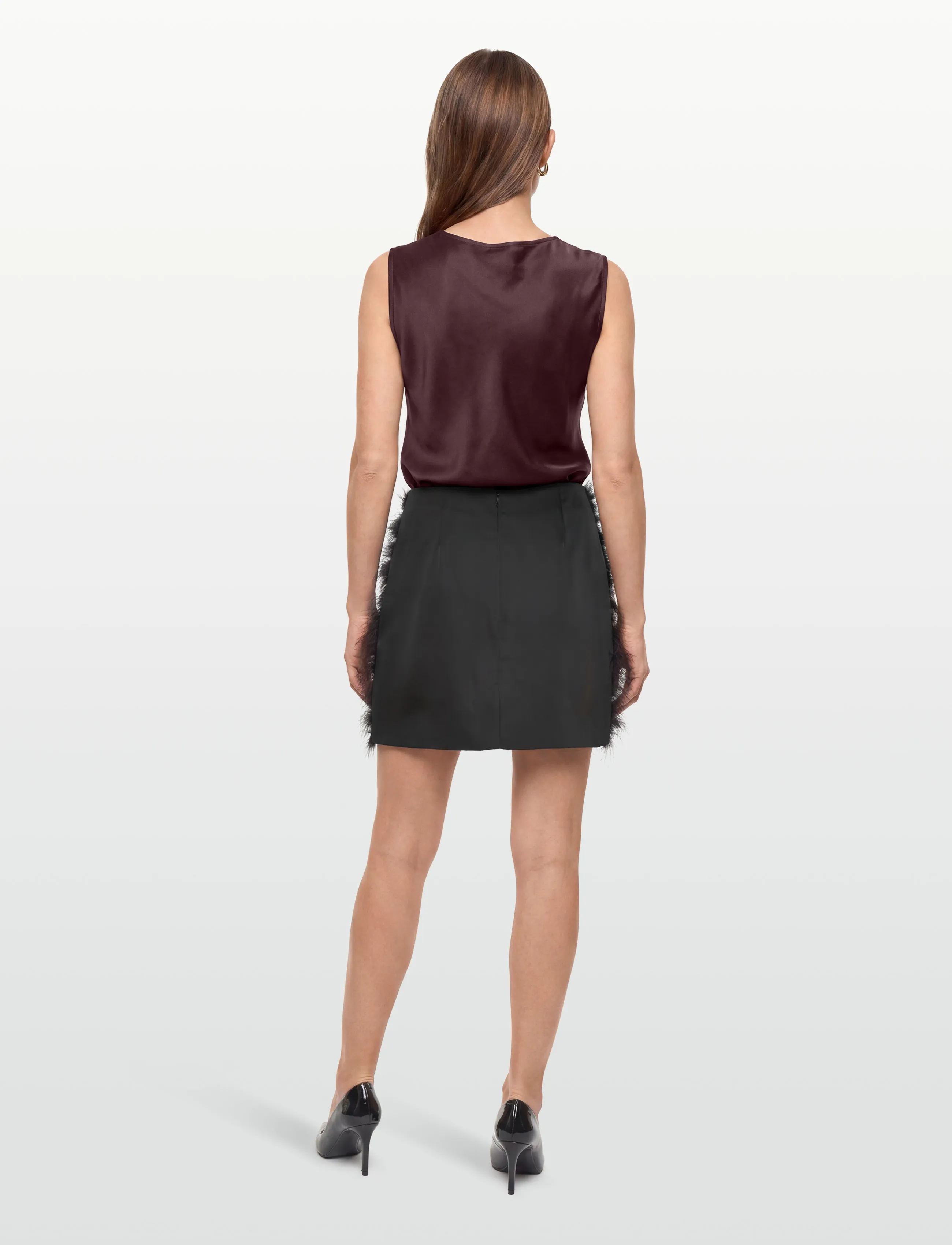 2NDDAY - 2ND Mayanne - Heavy Satin - satinröcke - black - 4