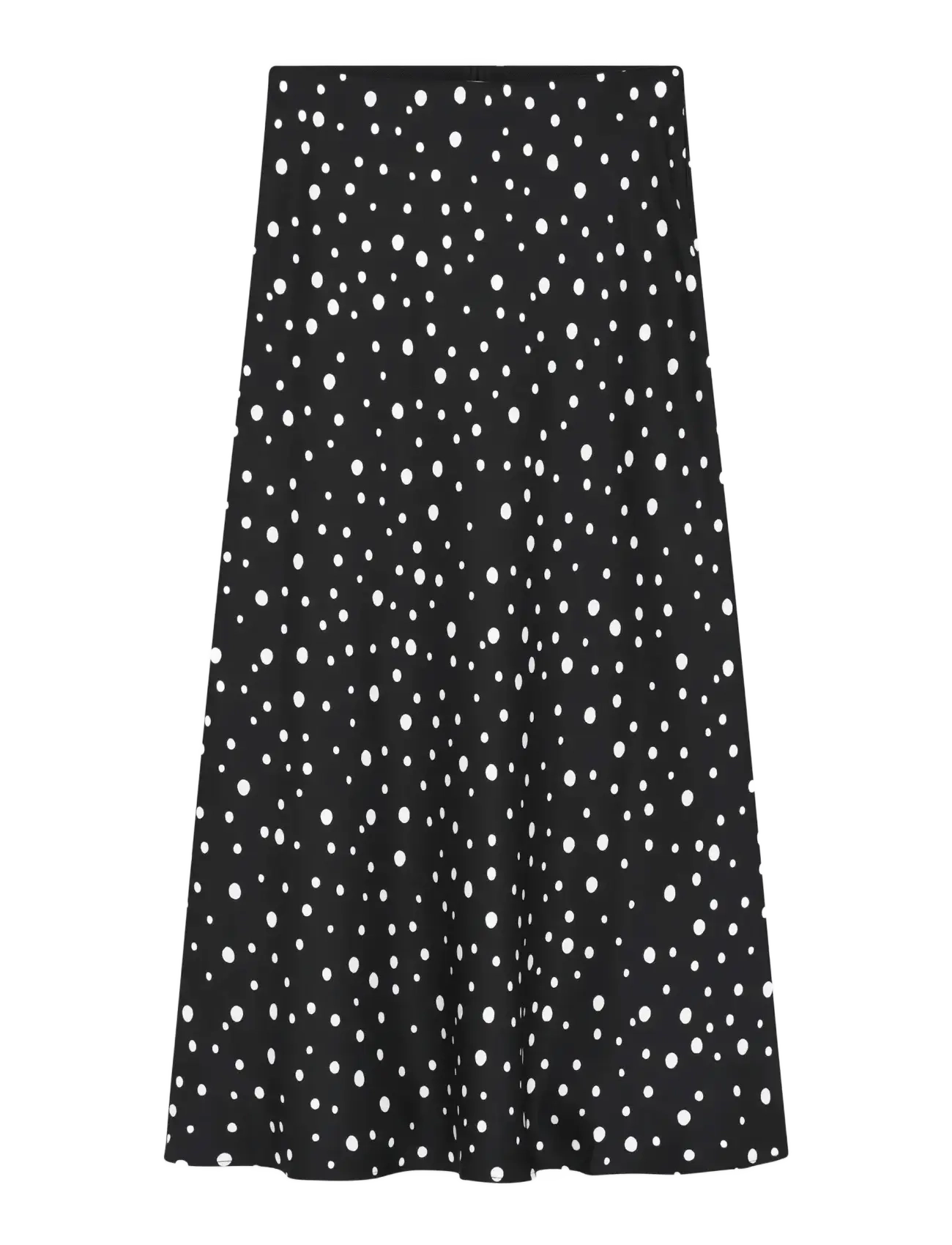 2NDDAY 2ND Cleas - Heavy Satin - Satinröcke - WHITE POLKA DOT / black
