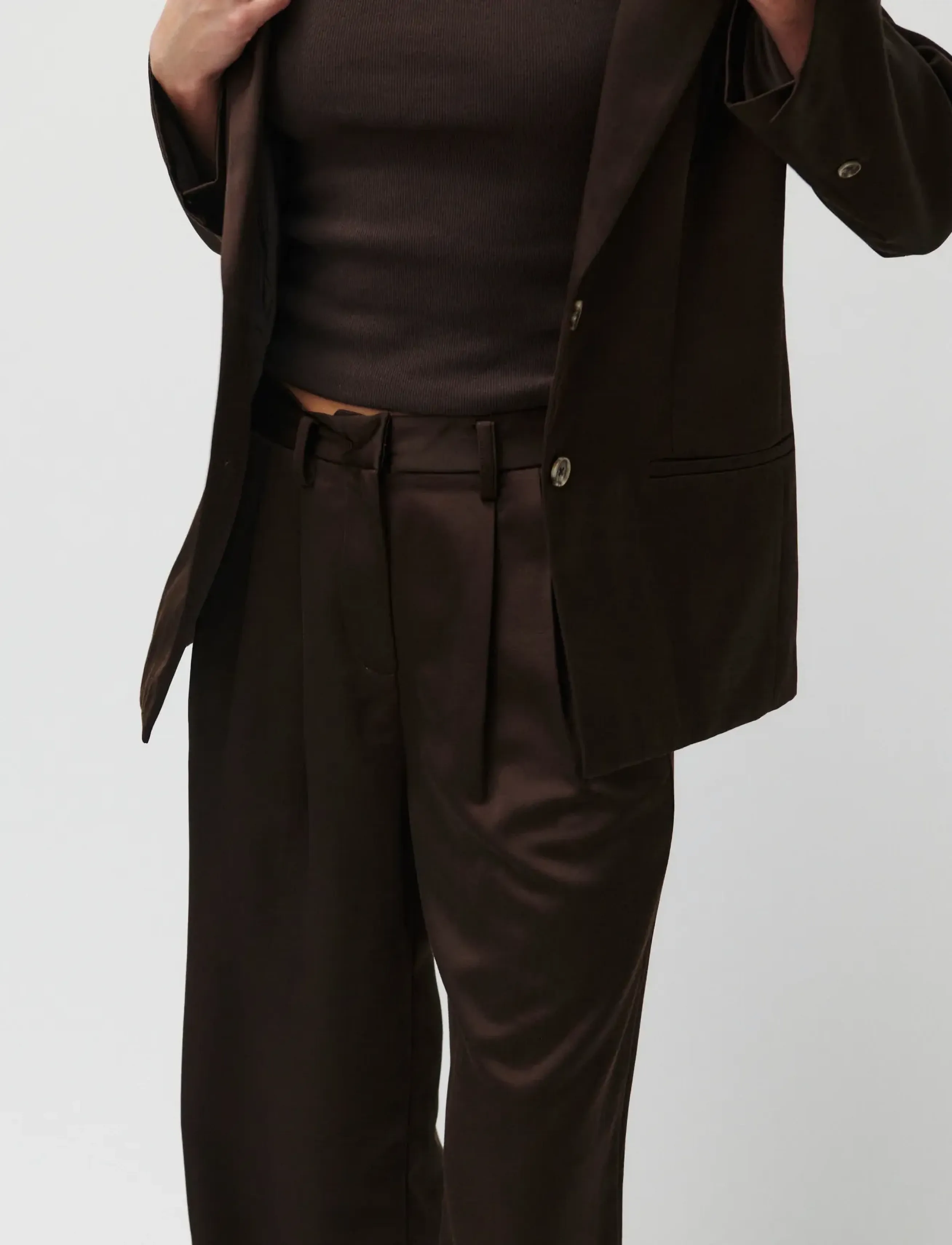 2NDDAY 2ND Mille - Shiny Suiting - Formell - JAVA / brown