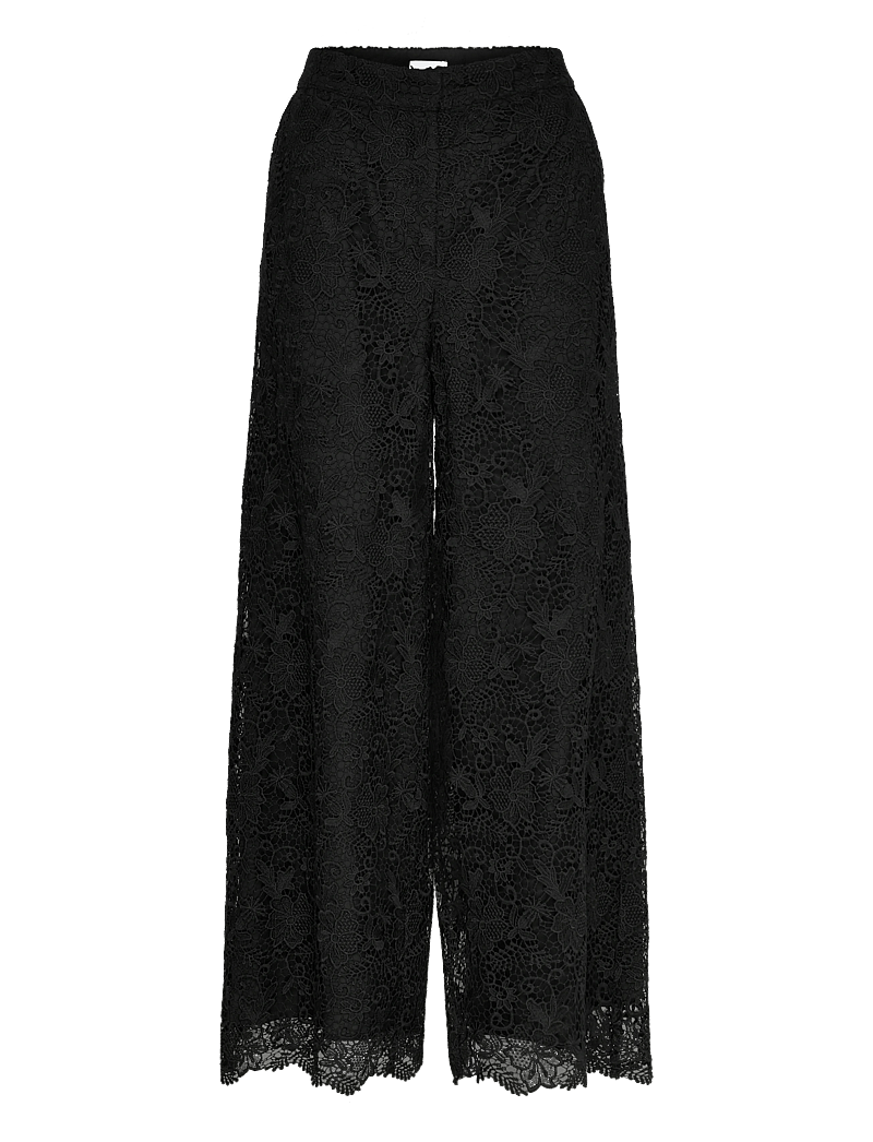 2NDDAY - 2ND Millery - Heavy Lace - hosen mit weitem bein - 190303 black - 1