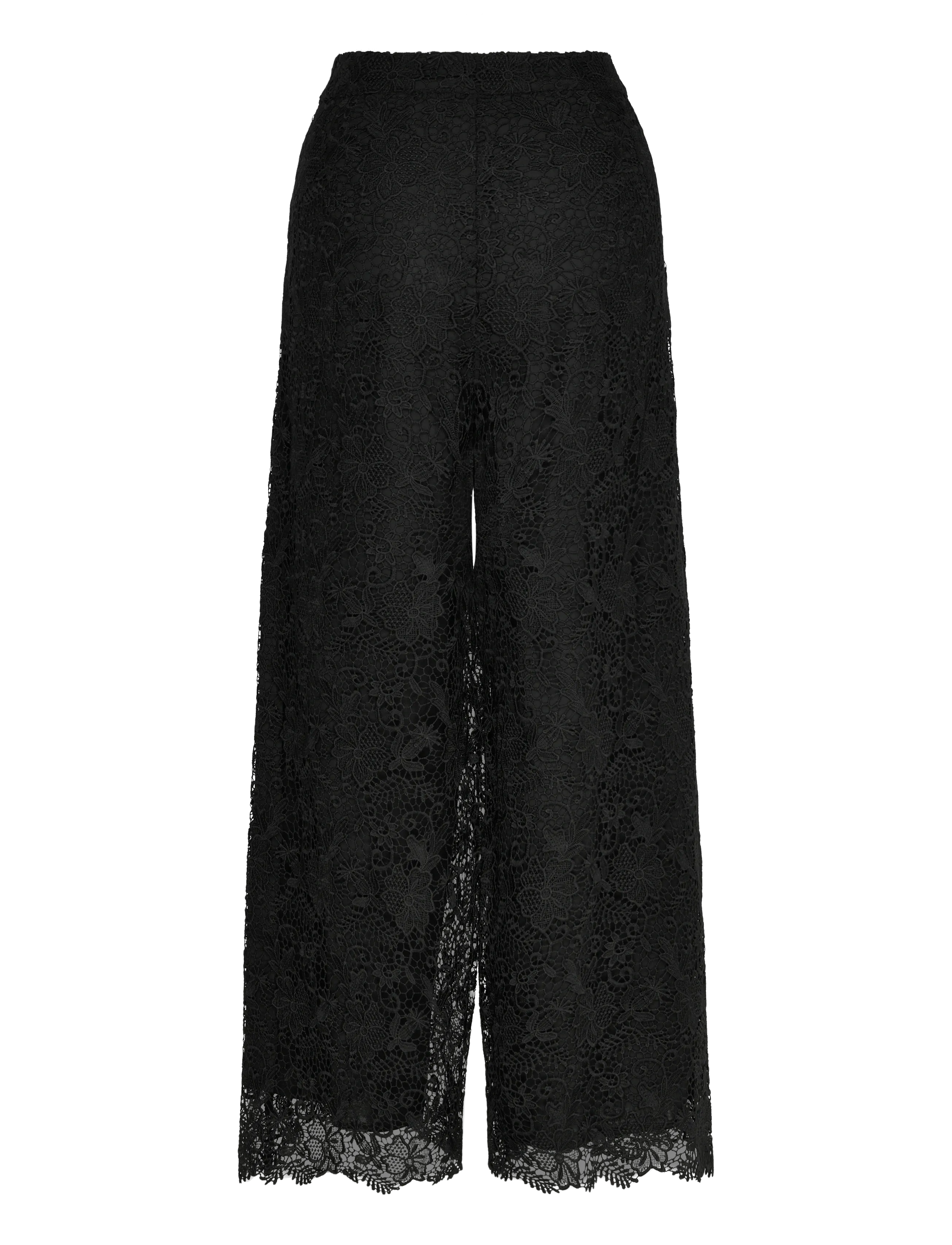 2NDDAY - 2ND Millery - Heavy Lace - hosen mit weitem bein - 190303 black - 2
