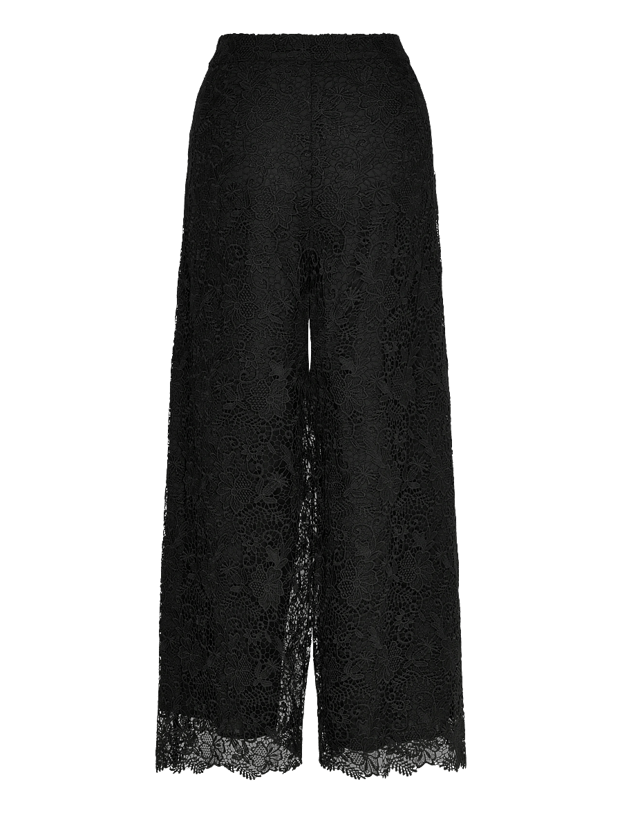 2NDDAY - 2ND Millery - Heavy Lace - hosen mit weitem bein - 190303 black - 2