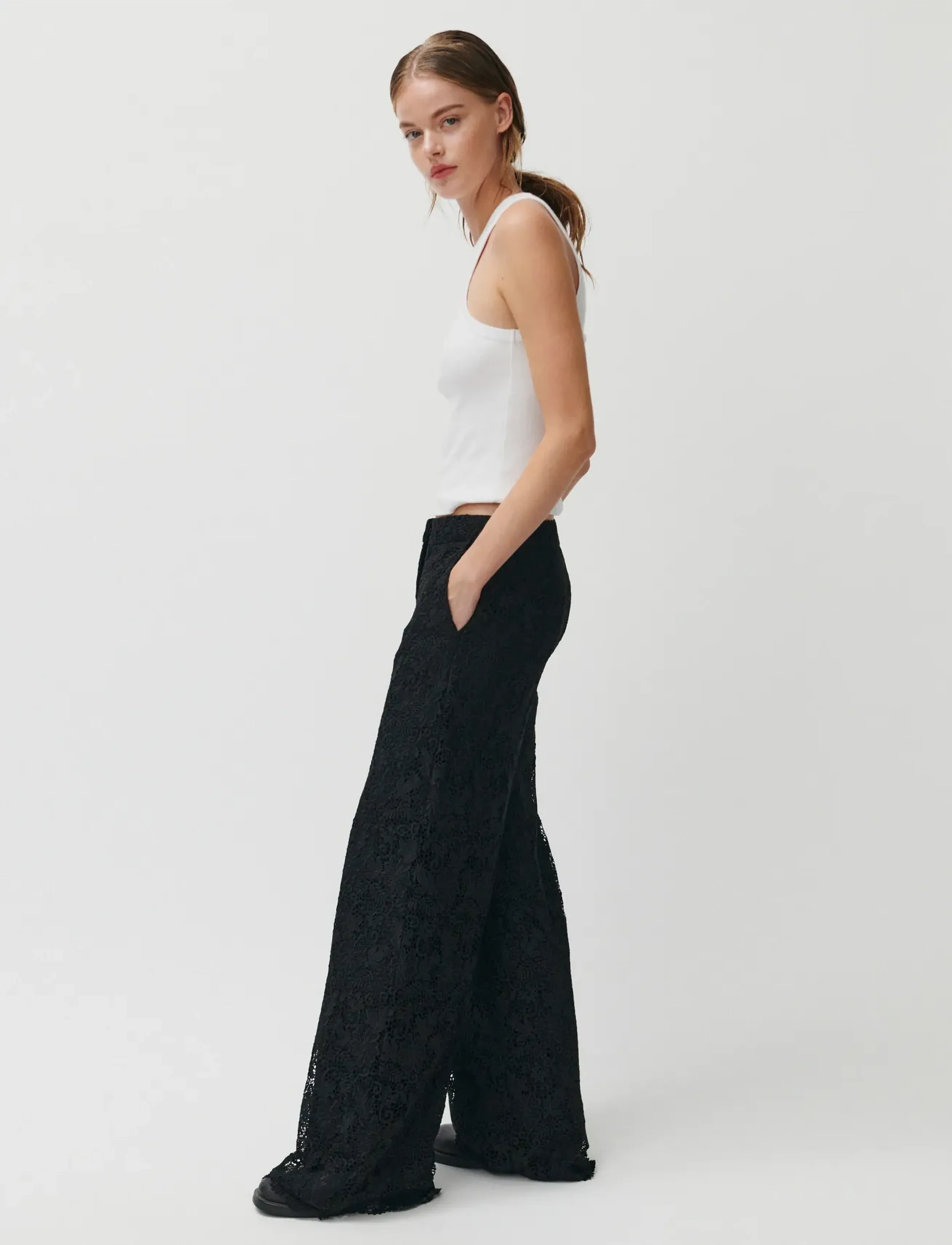 2NDDAY 2Nd Millery - Heavy Lace, 32, Black, Bukser > Brede Ben, Dame