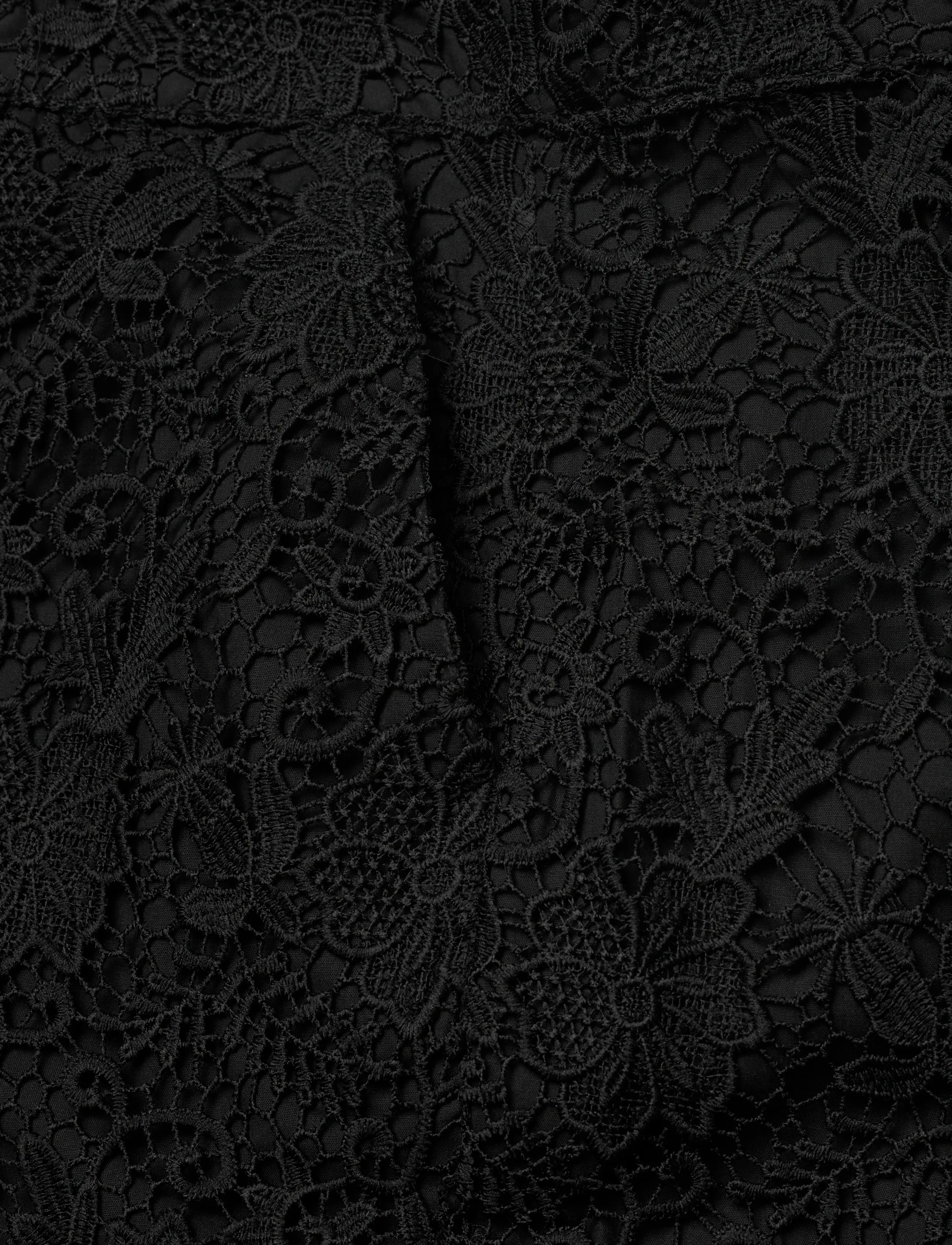 2NDDAY - 2ND Millery - Heavy Lace - hosen mit weitem bein - 190303 black - 5