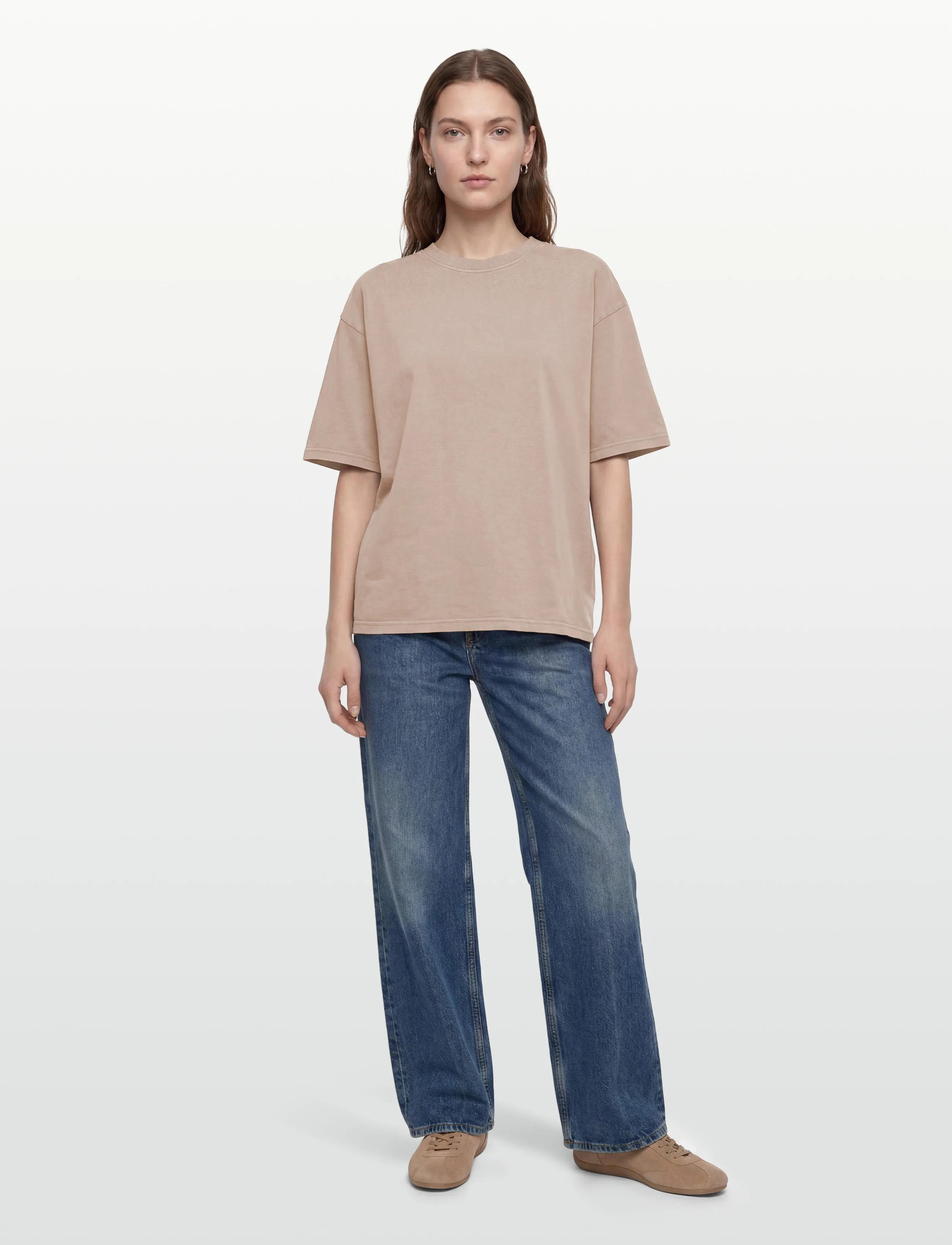 2NDDAY 2Nd Arale Tt - Light Weight Jersey, L, Beige, T-Shirts & Toppe > Kortærmede, Dame