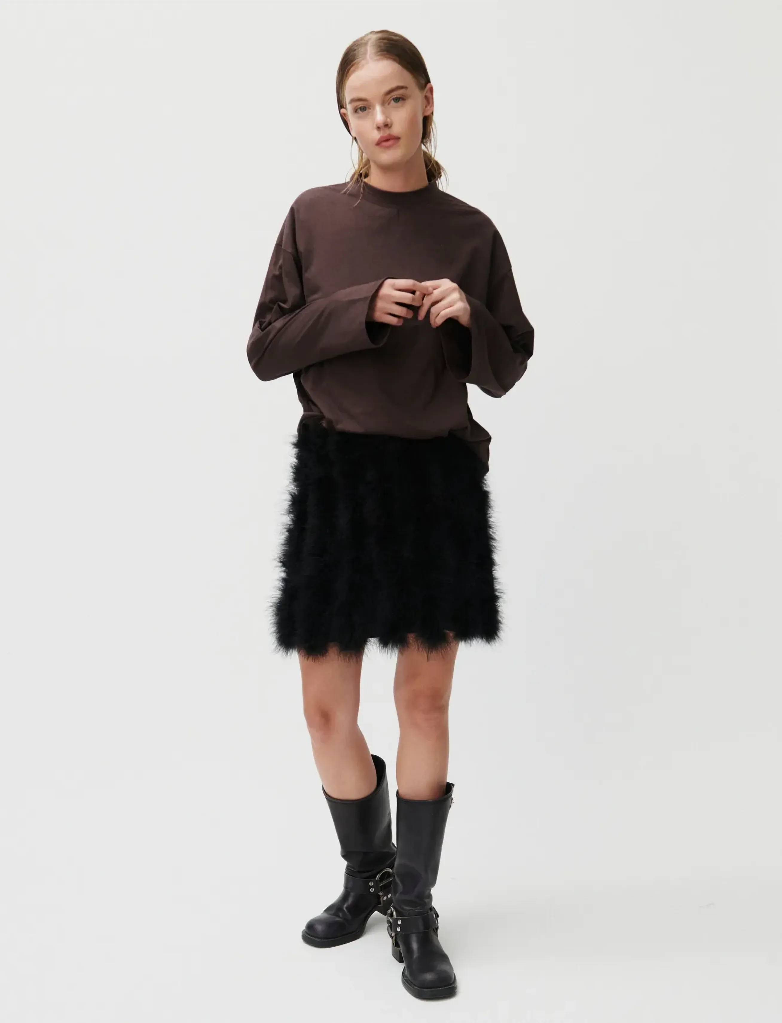 2NDDAY 2ND Aflora TT - Light weight Jersey - T-shirts & Hauts - JAVA / brown