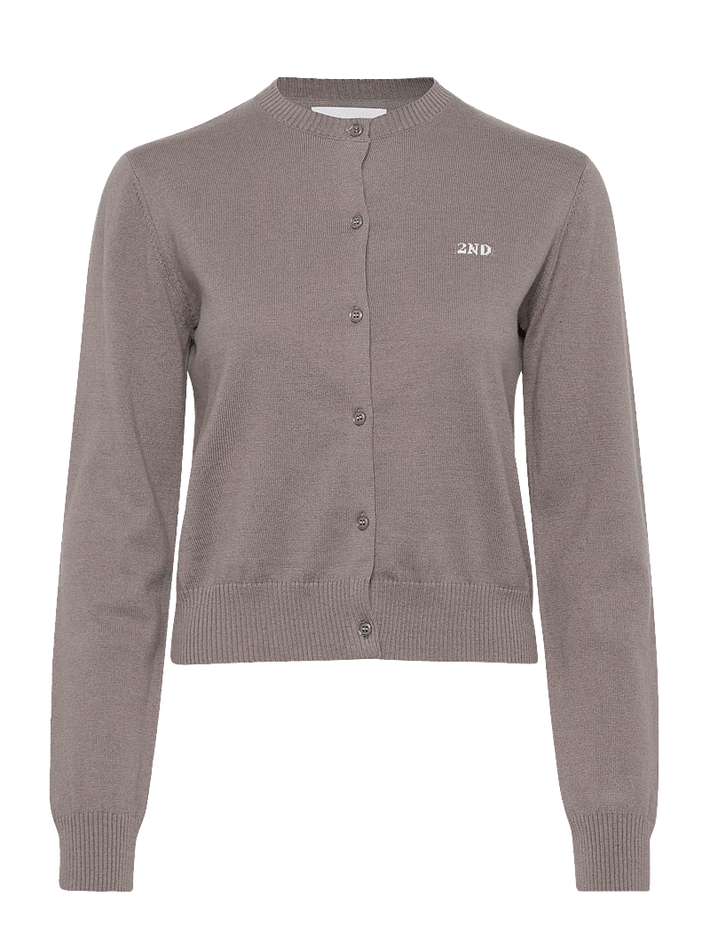 2NDDAY - 2ND Vinny - Soft Wool Blend - cardigans - dark gull gray - 0