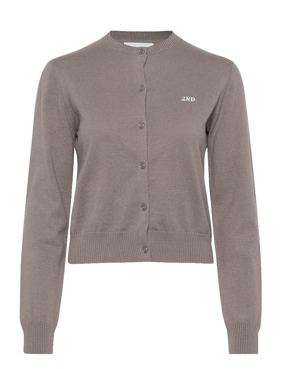 2NDDAY - 2ND Vinny - Soft Wool Blend - cardigans - dark gull gray - 0