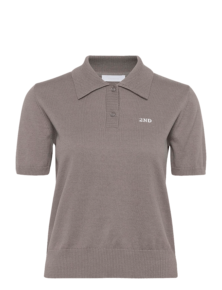 2NDDAY - 2ND Jean - Soft Wool Blend - pikéer - dark gull gray - 1