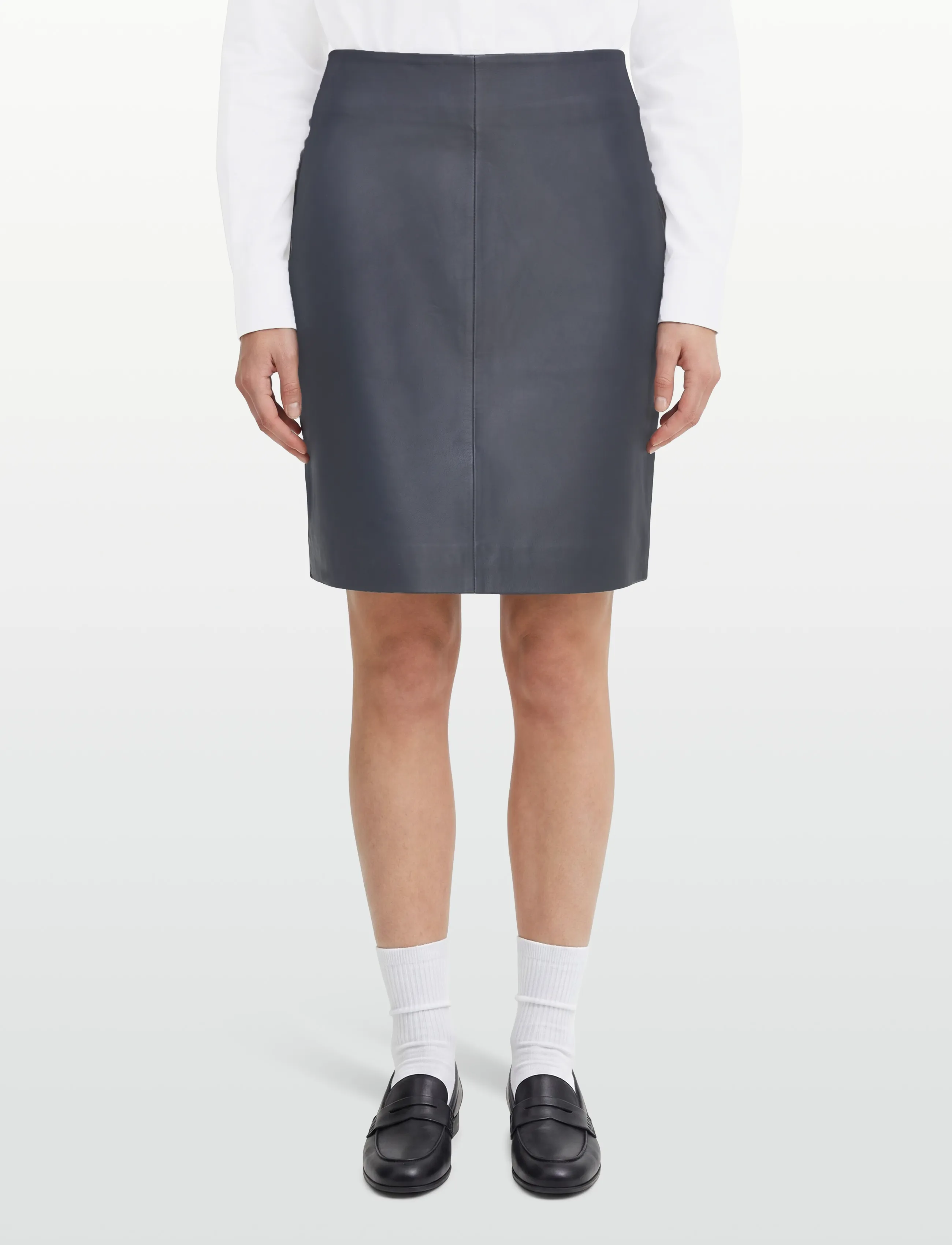 2NDDAY - 2ND Ceciliana - Classic Leather - nederdele i læder - periscope - 3