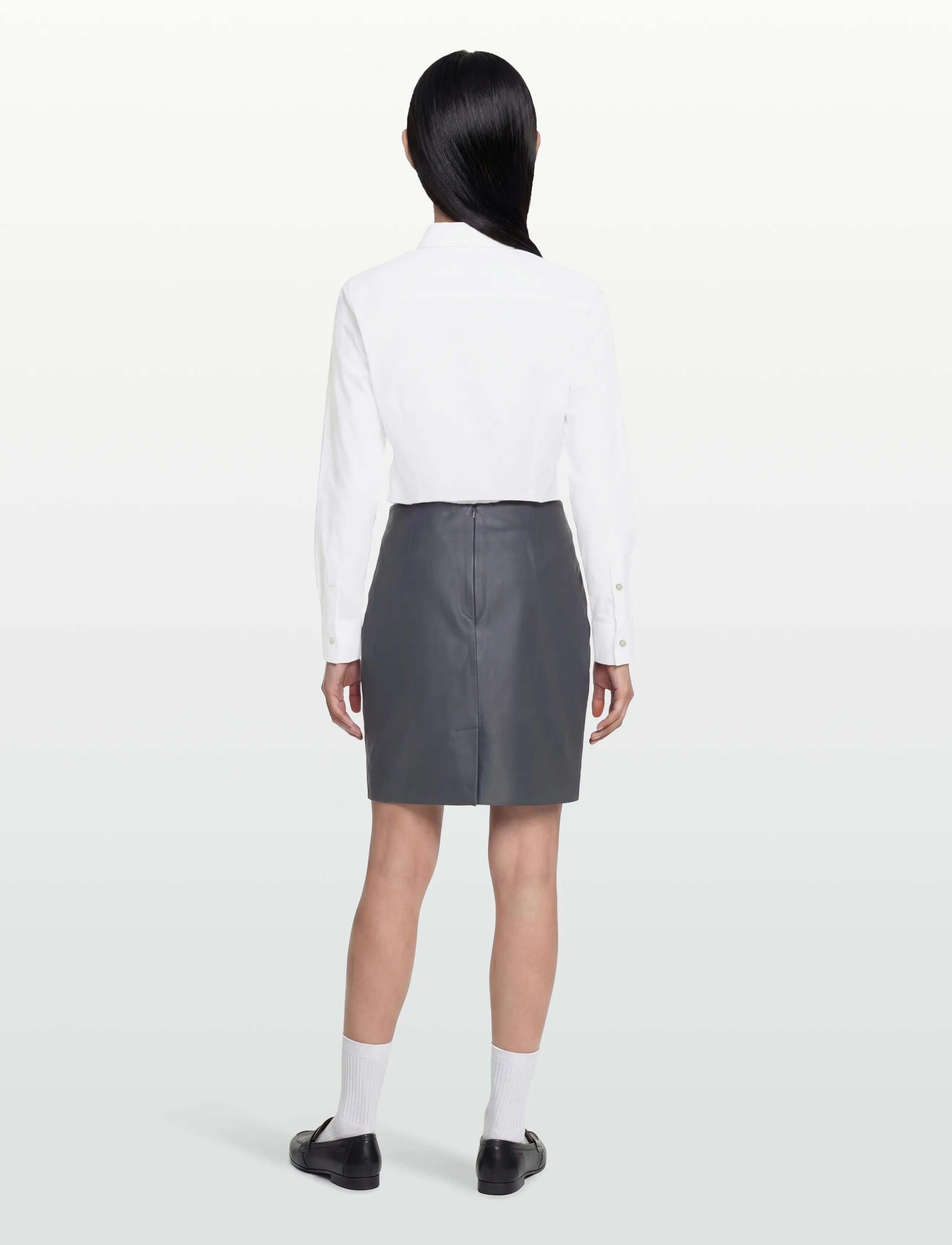 2NDDAY - 2ND Ceciliana - Classic Leather - nederdele i læder - periscope - 4