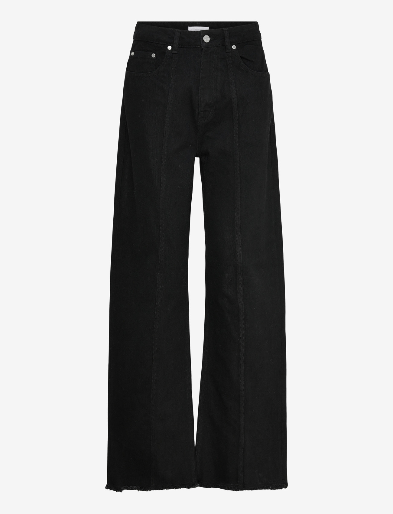 2NDDAY - 2ND Rode - Black Wash Denim - brede jeans - un black denim - 0