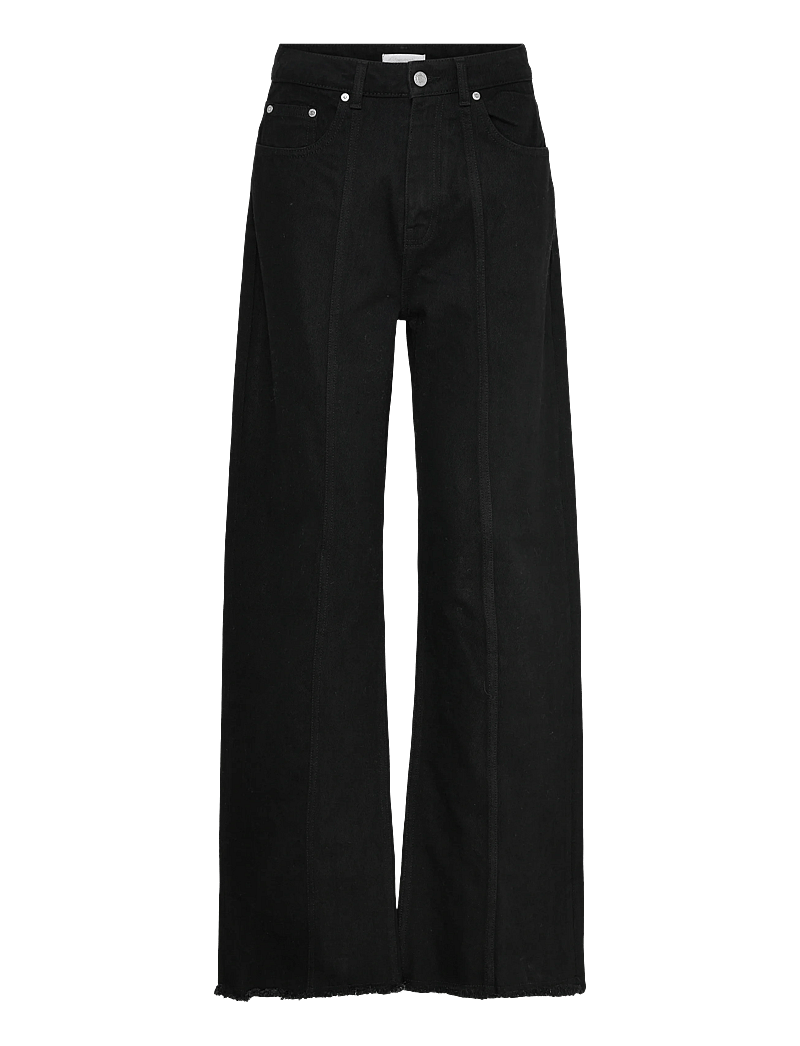 2NDDAY - 2ND Rode - Black Wash Denim - brede jeans - un black denim - 0