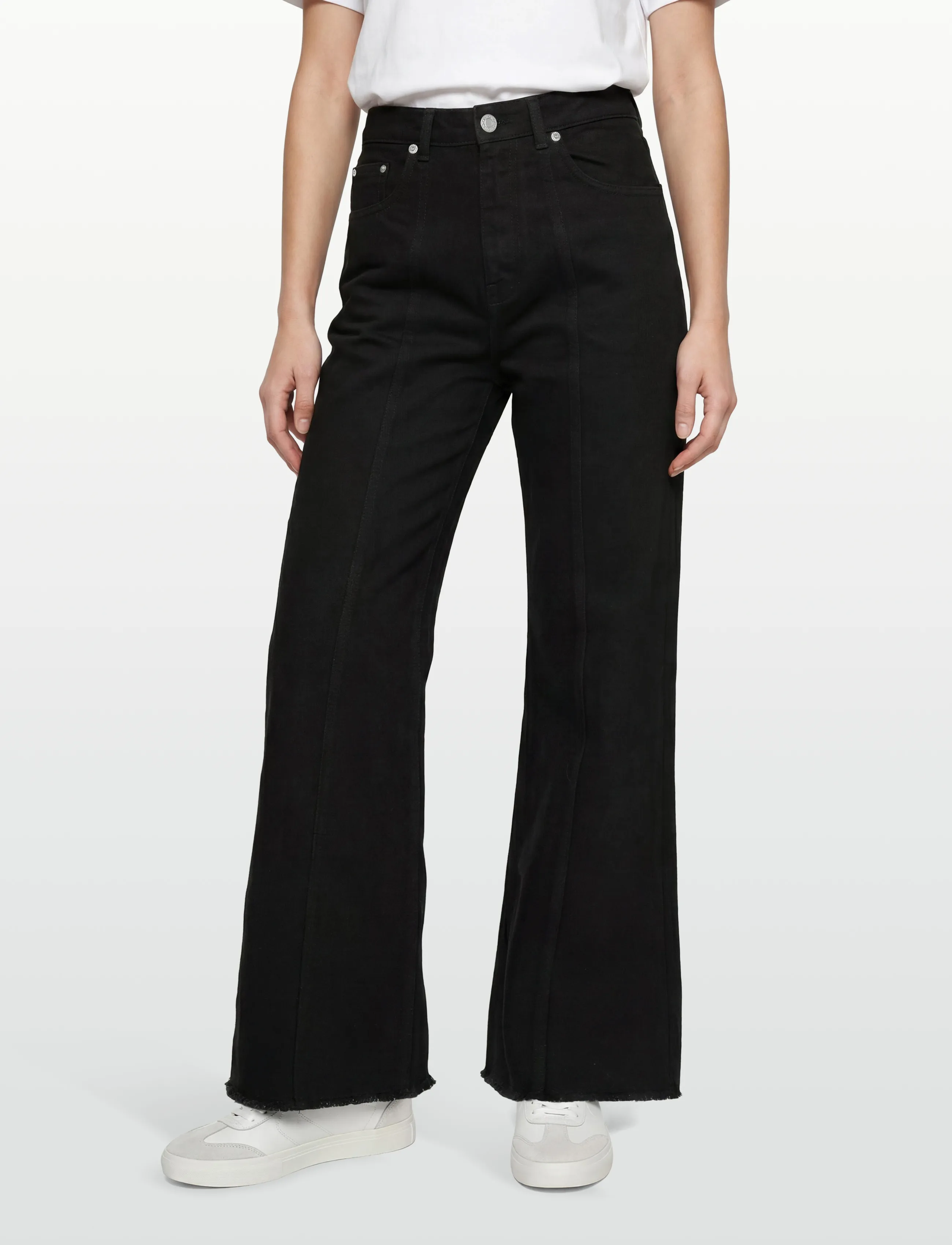 2NDDAY - 2ND Rode - Black Wash Denim - hosen mit weitem bein - un black denim - 3