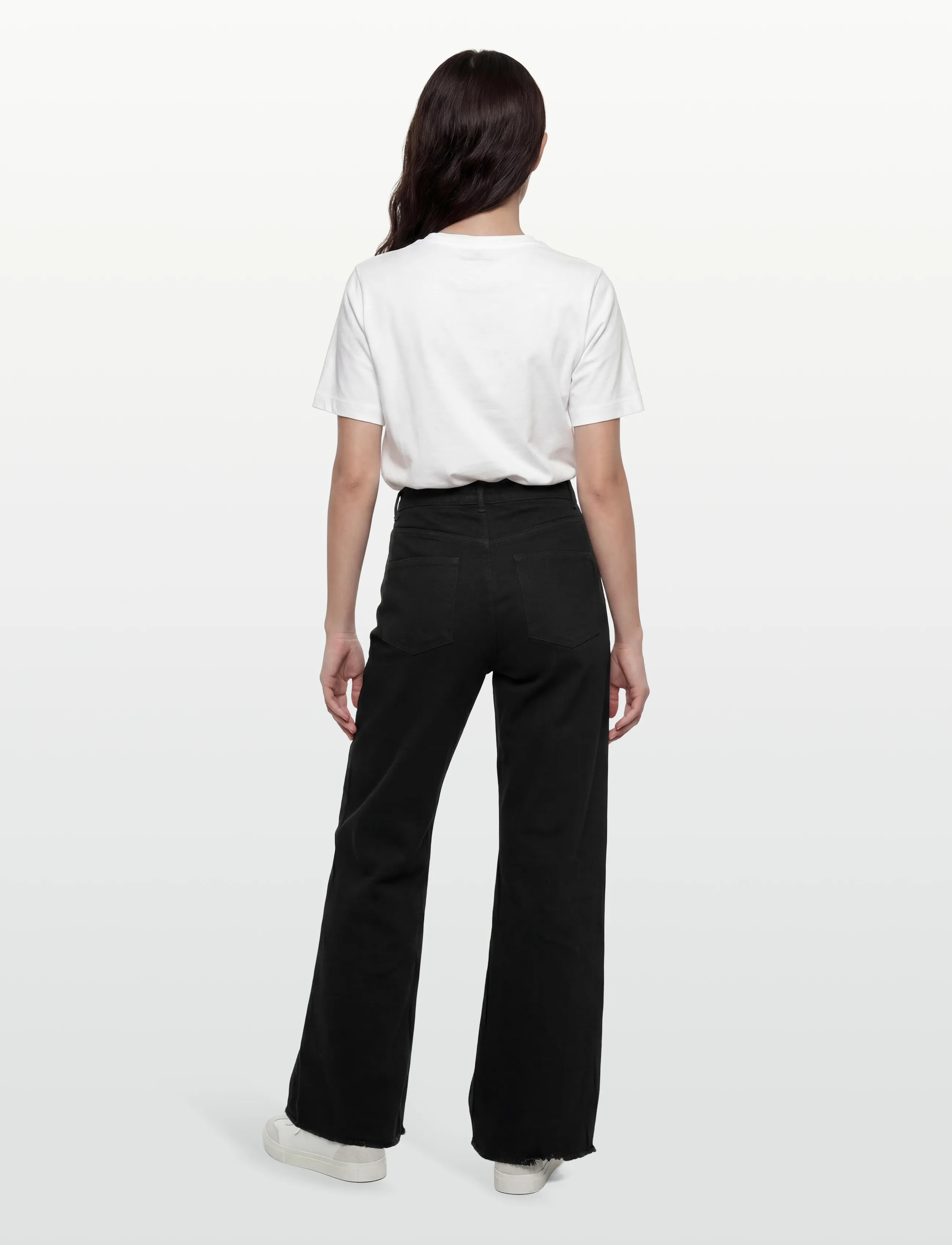 2NDDAY - 2ND Rode - Black Wash Denim - hosen mit weitem bein - un black denim - 4