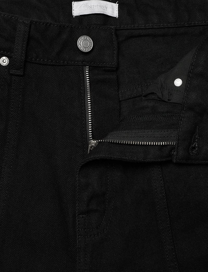 2NDDAY - 2ND Rode - Black Wash Denim - hosen mit weitem bein - un black denim - 3