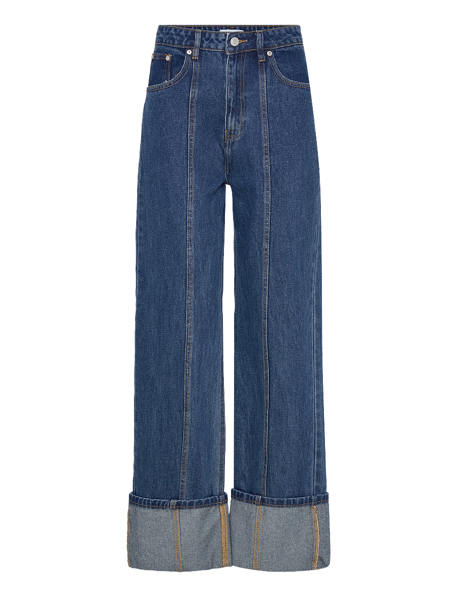 2NDDAY - 2ND Rode - Cuff Denim - hosen mit weitem bein - indigo - 1