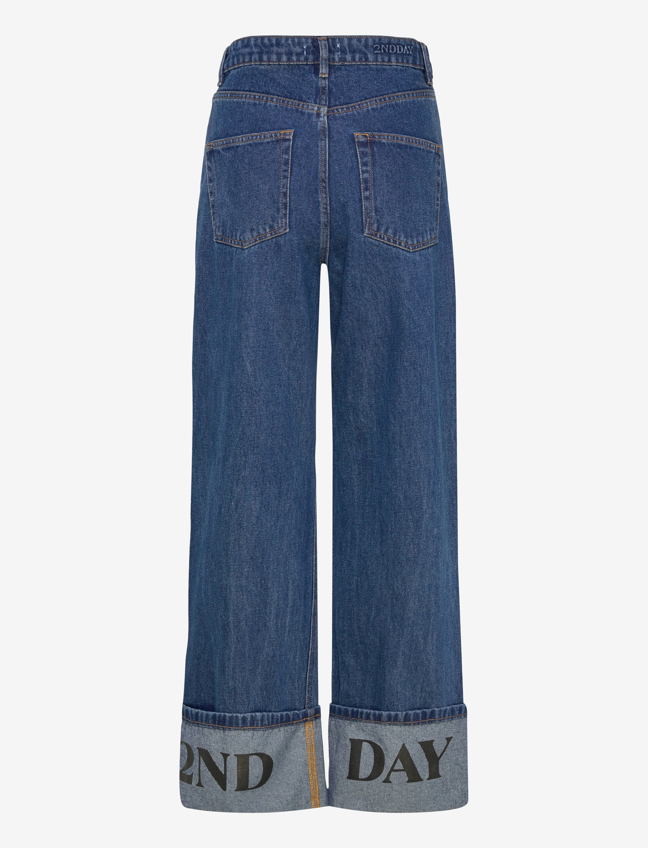 2NDDAY - 2ND Rode - Cuff Denim - hosen mit weitem bein - indigo - 1