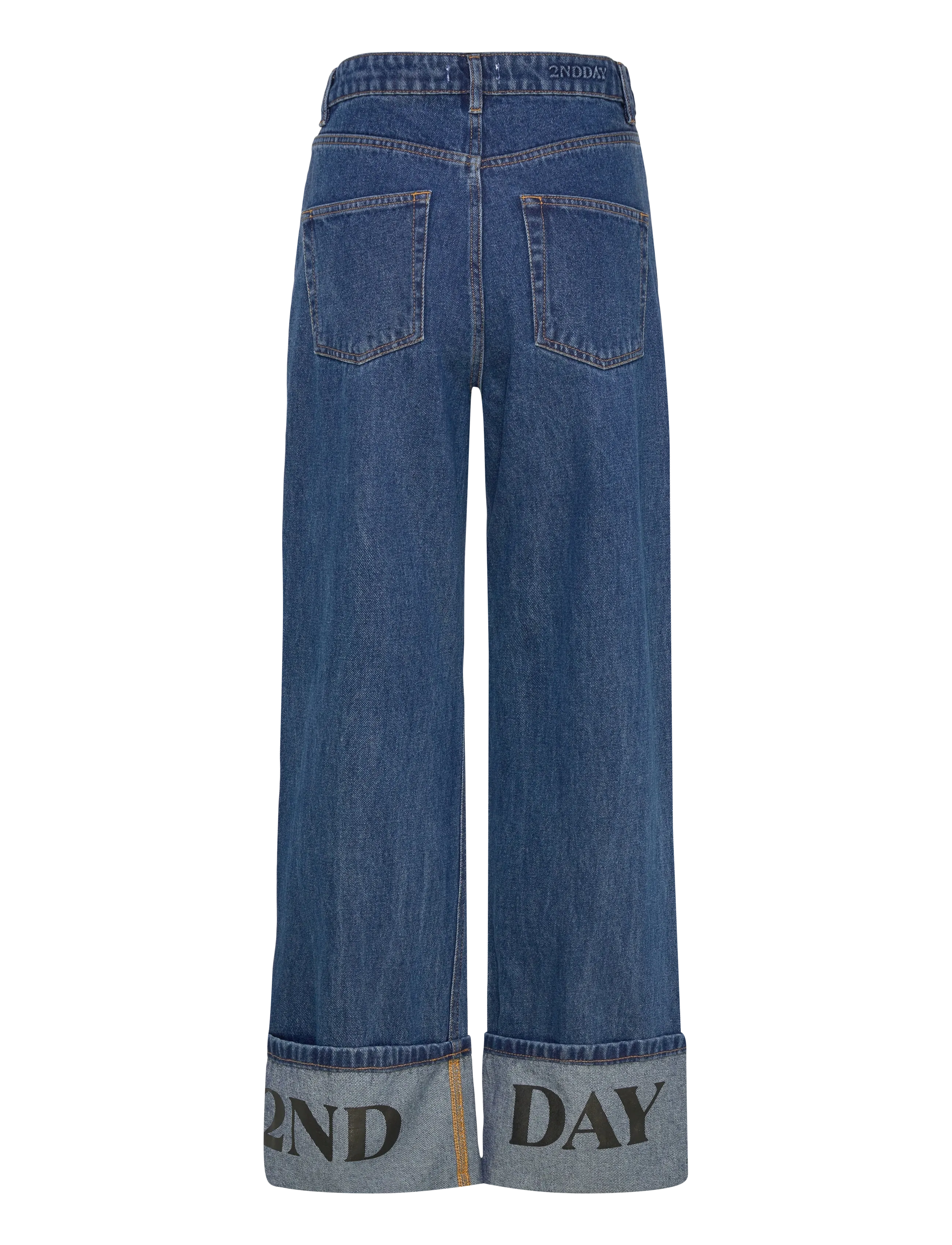 2NDDAY - 2ND Rode - Cuff Denim - brede jeans - indigo - 2