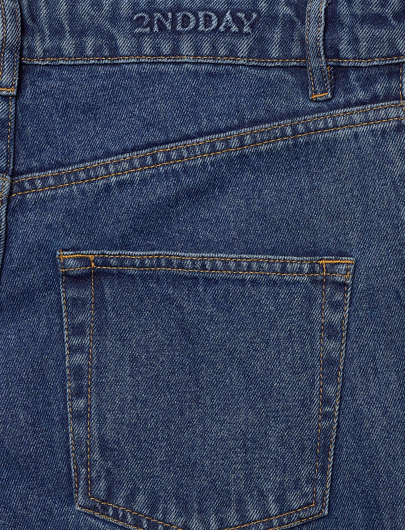 2NDDAY - 2ND Rode - Cuff Denim - hosen mit weitem bein - indigo - 4