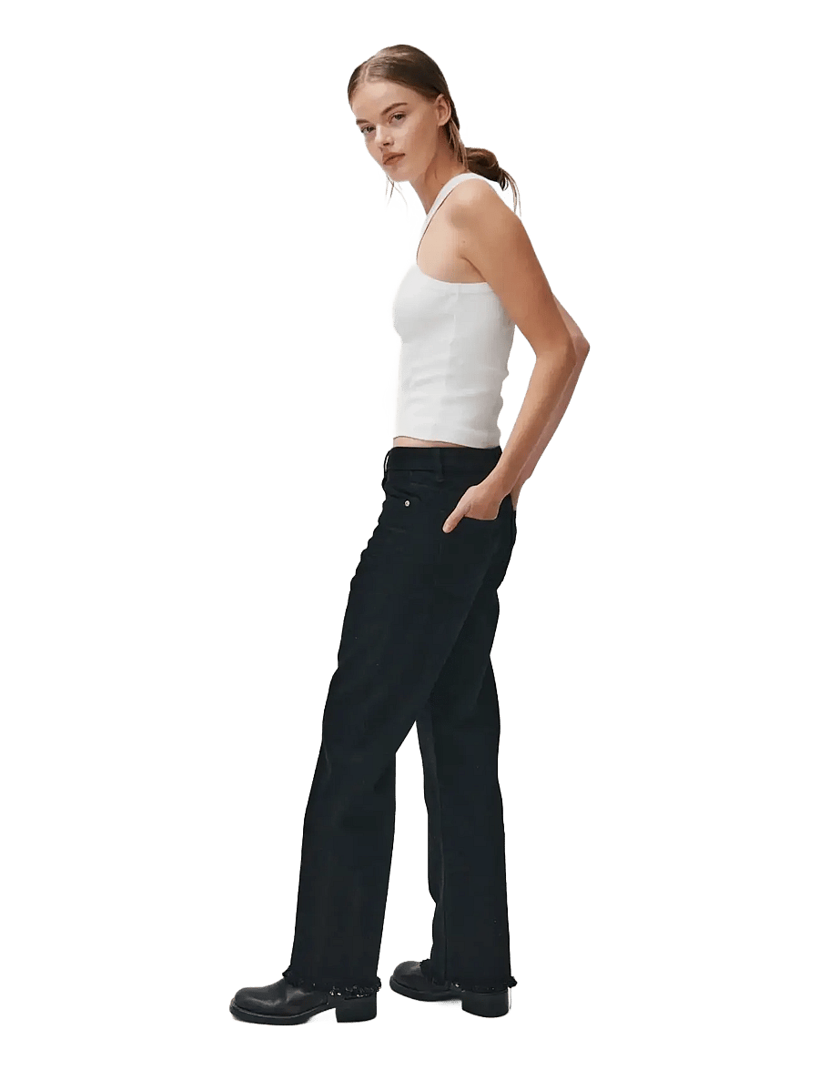 2NDDAY - 2ND Murrie - Black Wash Denim - raka jeans - un black denim - 4