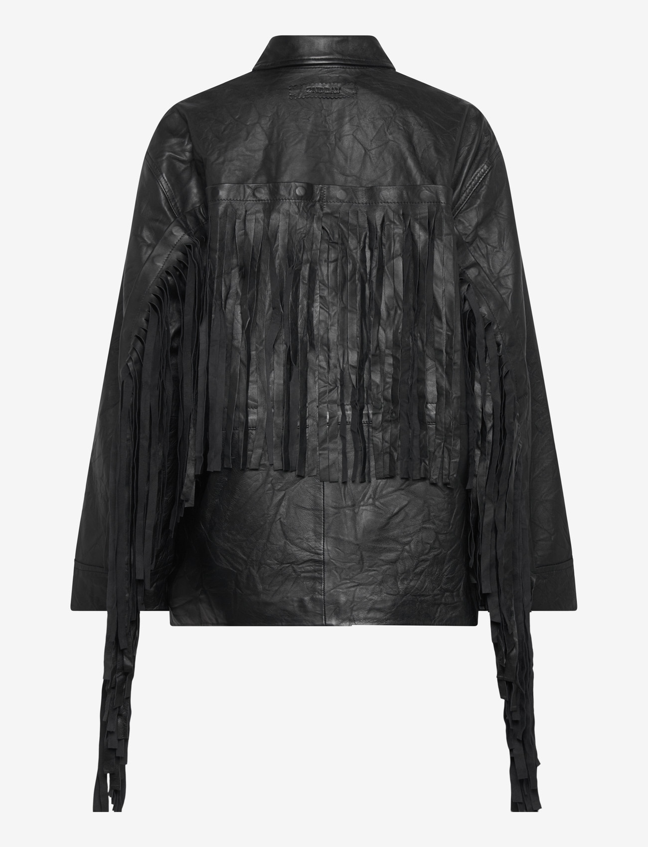 2NDDAY - 2ND Brucet - Fine Leather - frühlingsjacken - meteorite (black) - 2