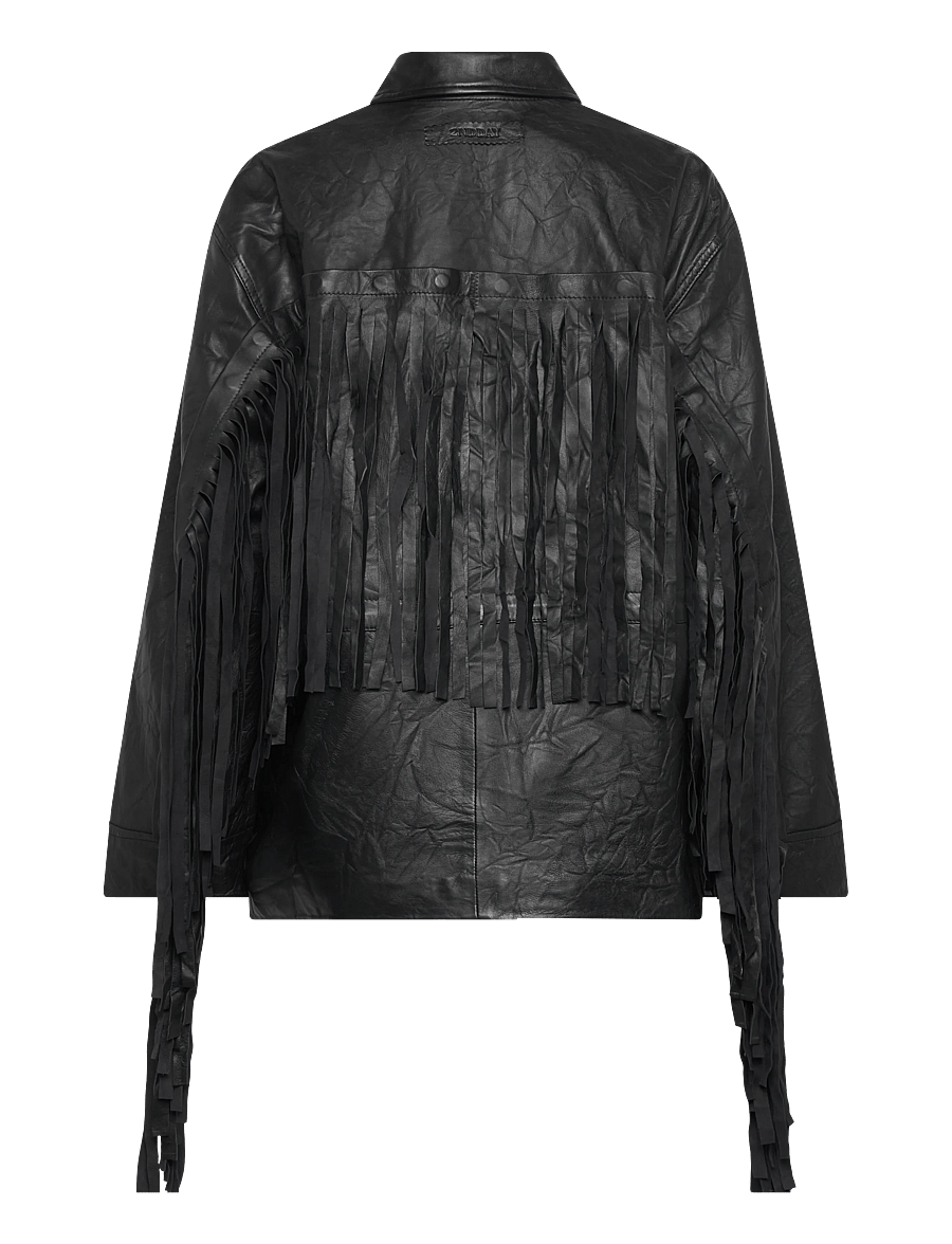 2NDDAY - 2ND Brucet - Fine Leather - lederjacken - meteorite (black) - 2