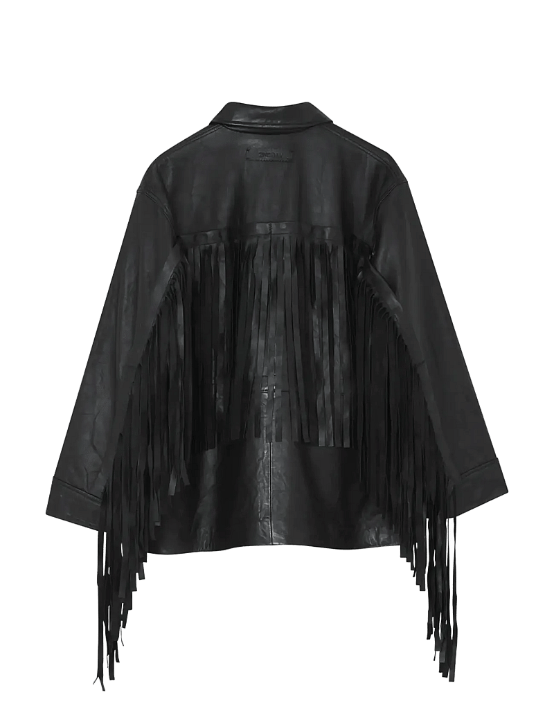 2NDDAY - 2ND Brucet - Fine Leather - spring jackets - meteorite (black) - 3