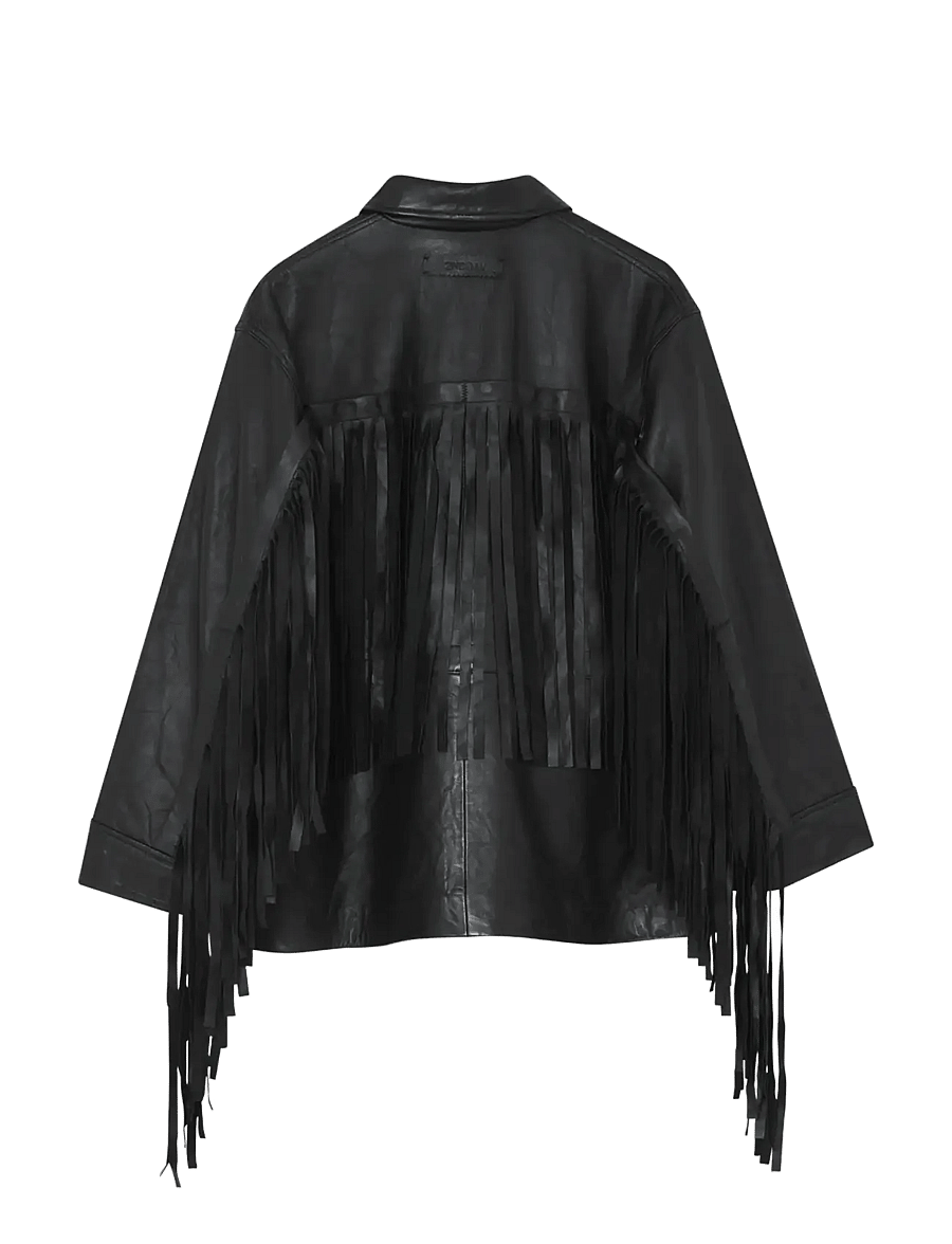 2NDDAY - 2ND Brucet - Fine Leather - lederjacken - meteorite (black) - 3