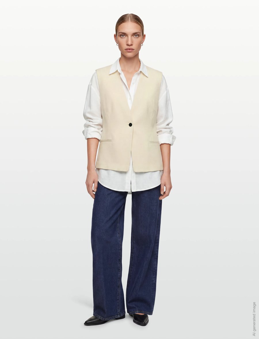 2NDDAY - 2ND Juell - Twill Suiting - Ülikonna vestid - tofu - 0