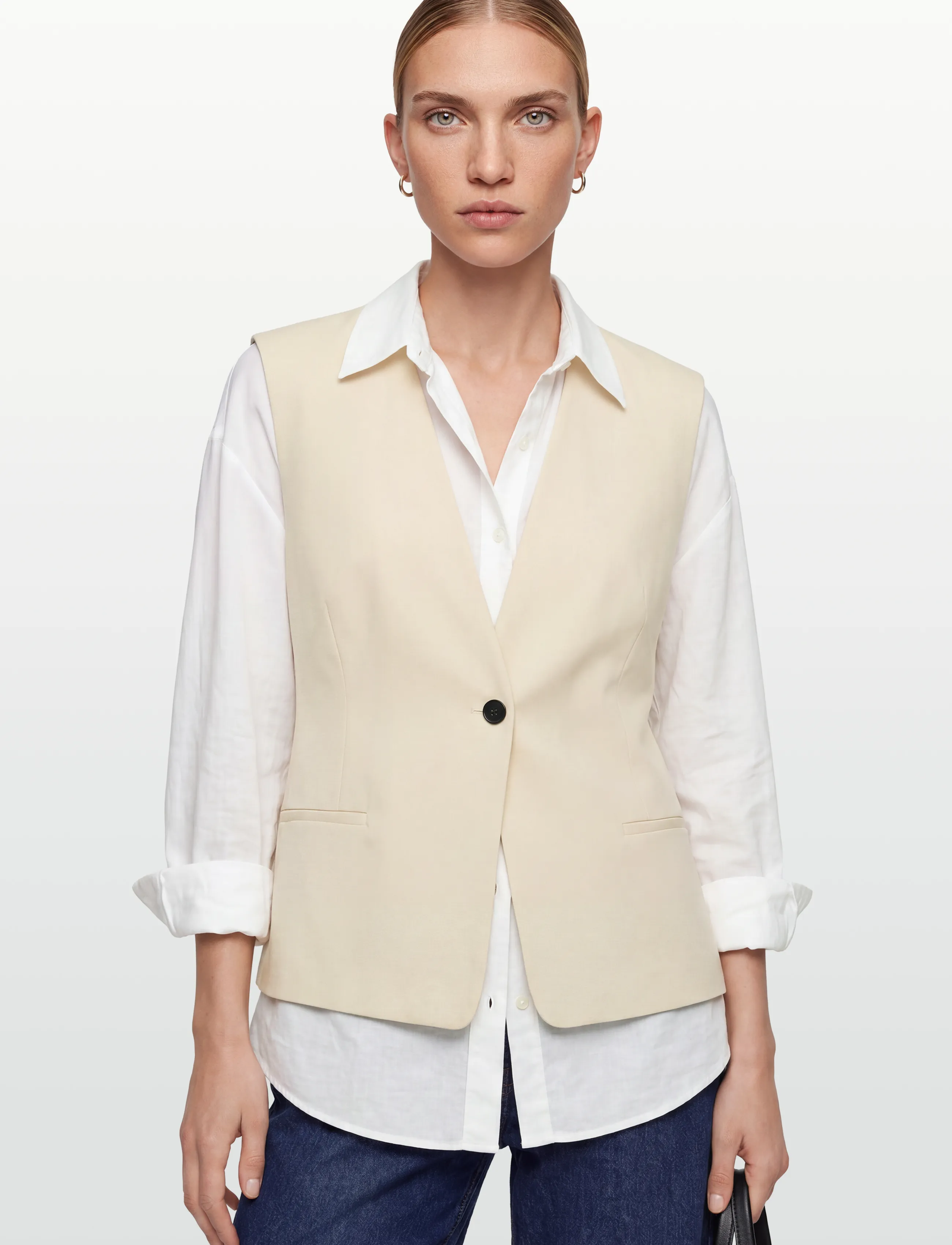 2NDDAY - 2ND Juell - Twill Suiting - festkläder till outletpriser - tofu - 3