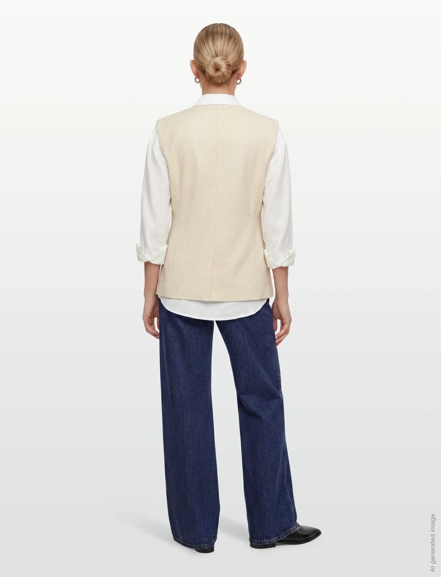 2NDDAY - 2ND Juell - Twill Suiting - Ülikonna vestid - tofu - 4
