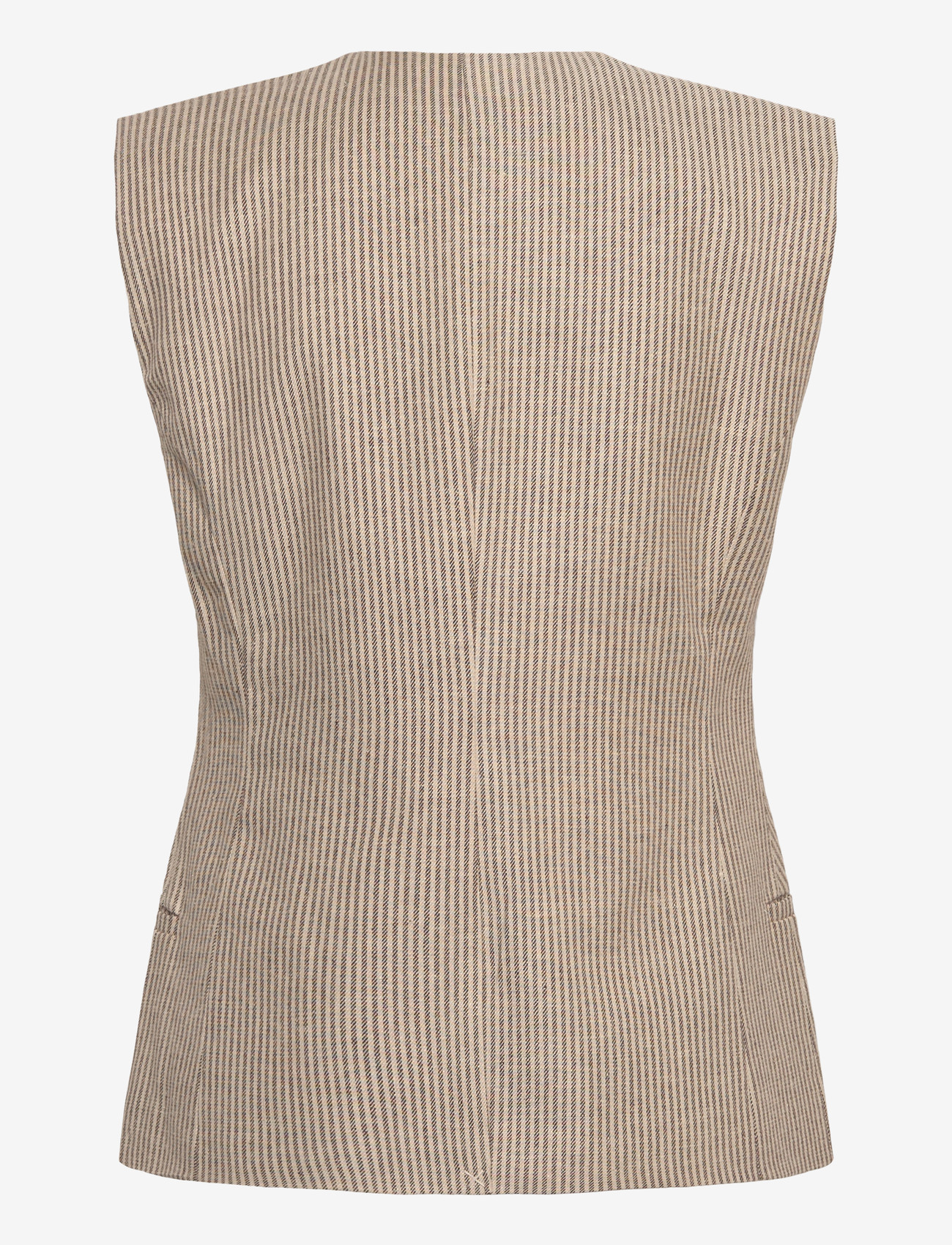 2NDDAY - 2ND Juell - Striped Linen Blend - forårsjakker - moonbeam - 2