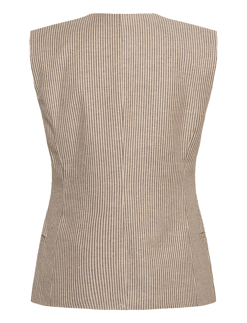 2NDDAY - 2ND Juell - Striped Linen Blend - frühlingsjacken - moonbeam - 2