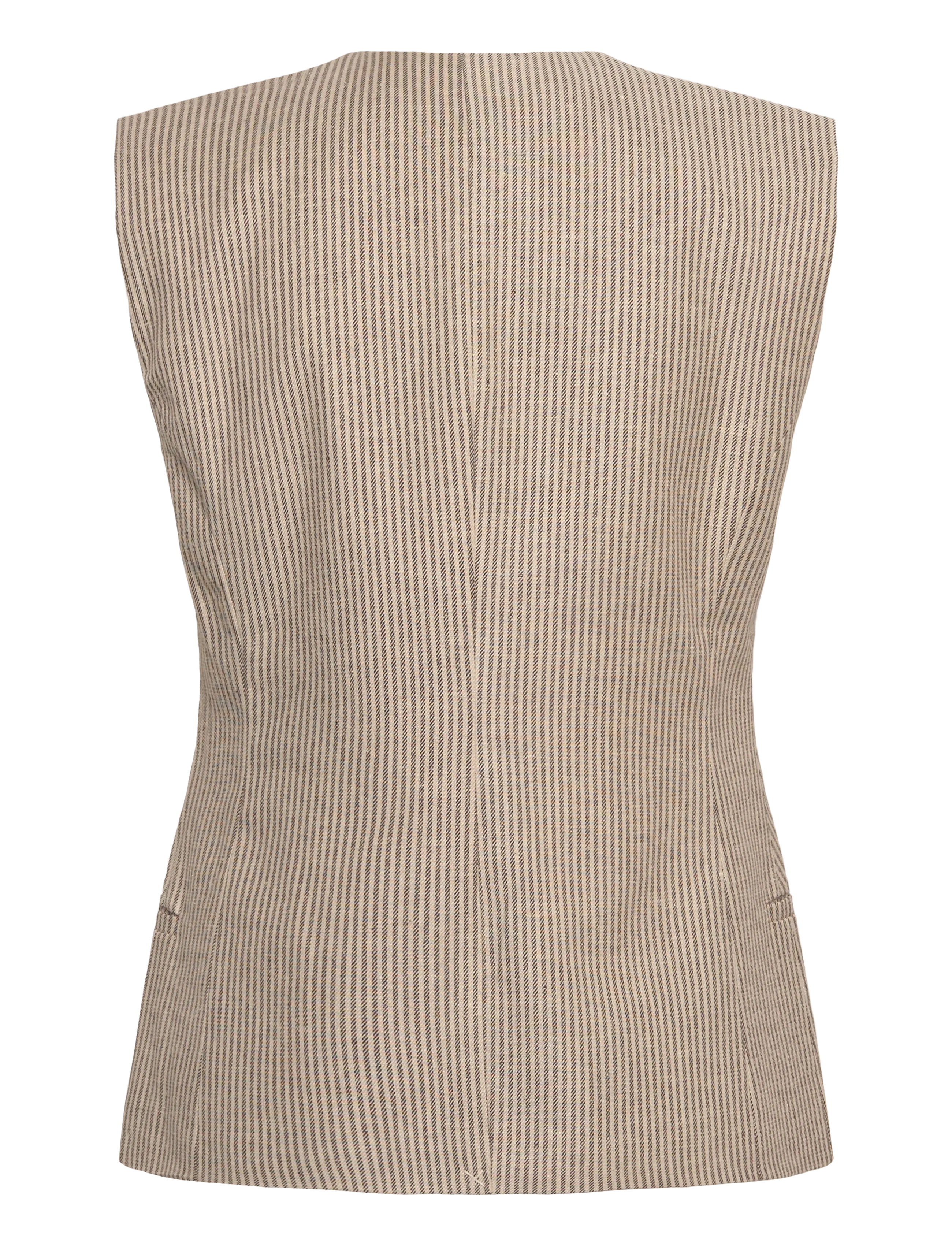 2NDDAY - 2ND Juell - Striped Linen Blend - forårsjakker - moonbeam - 2