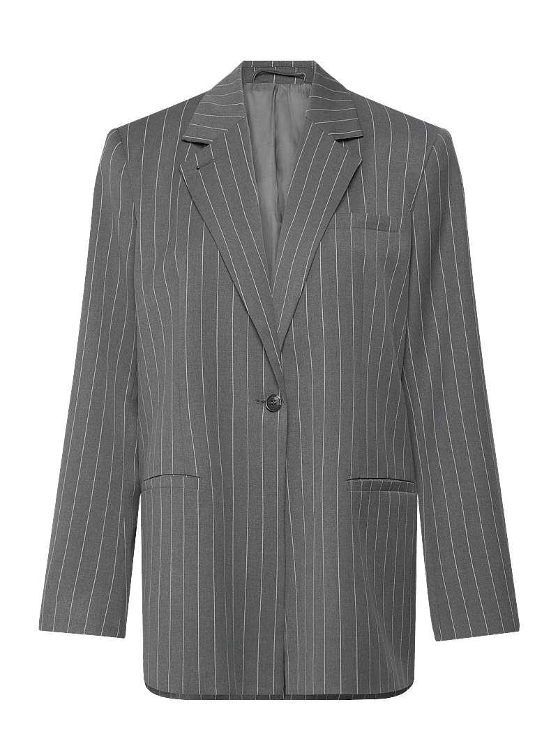 2NDDAY - 2ND Horren - Dry Pinstripe - enkeltradede blazere - petrified oak - 1