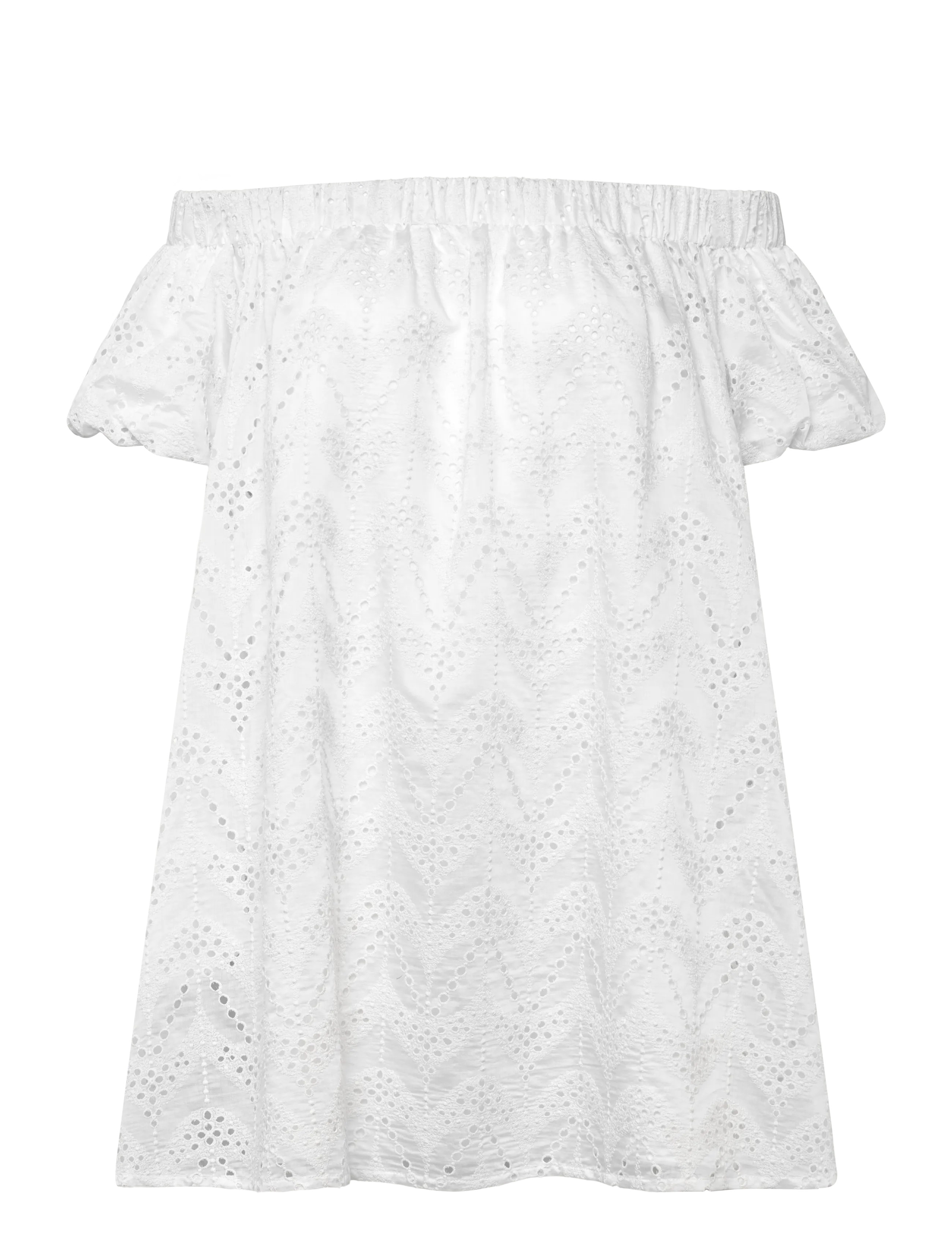 2NDDAY 2ND Marsha - Airy Anglaise - Suvekleidid - BRILLIANT WHITE / white